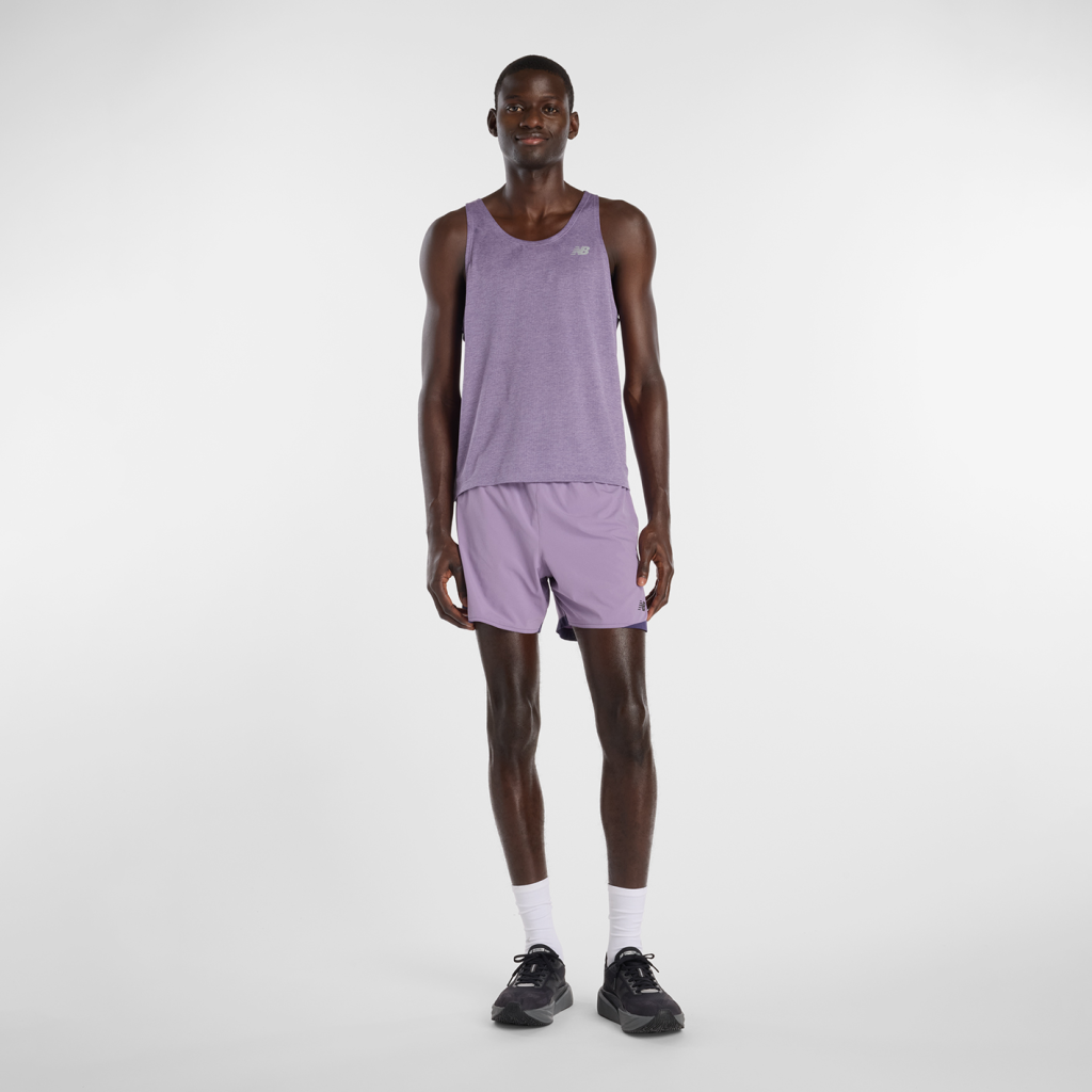 New Balance NB Athletics Run Singlet in VIOLETT