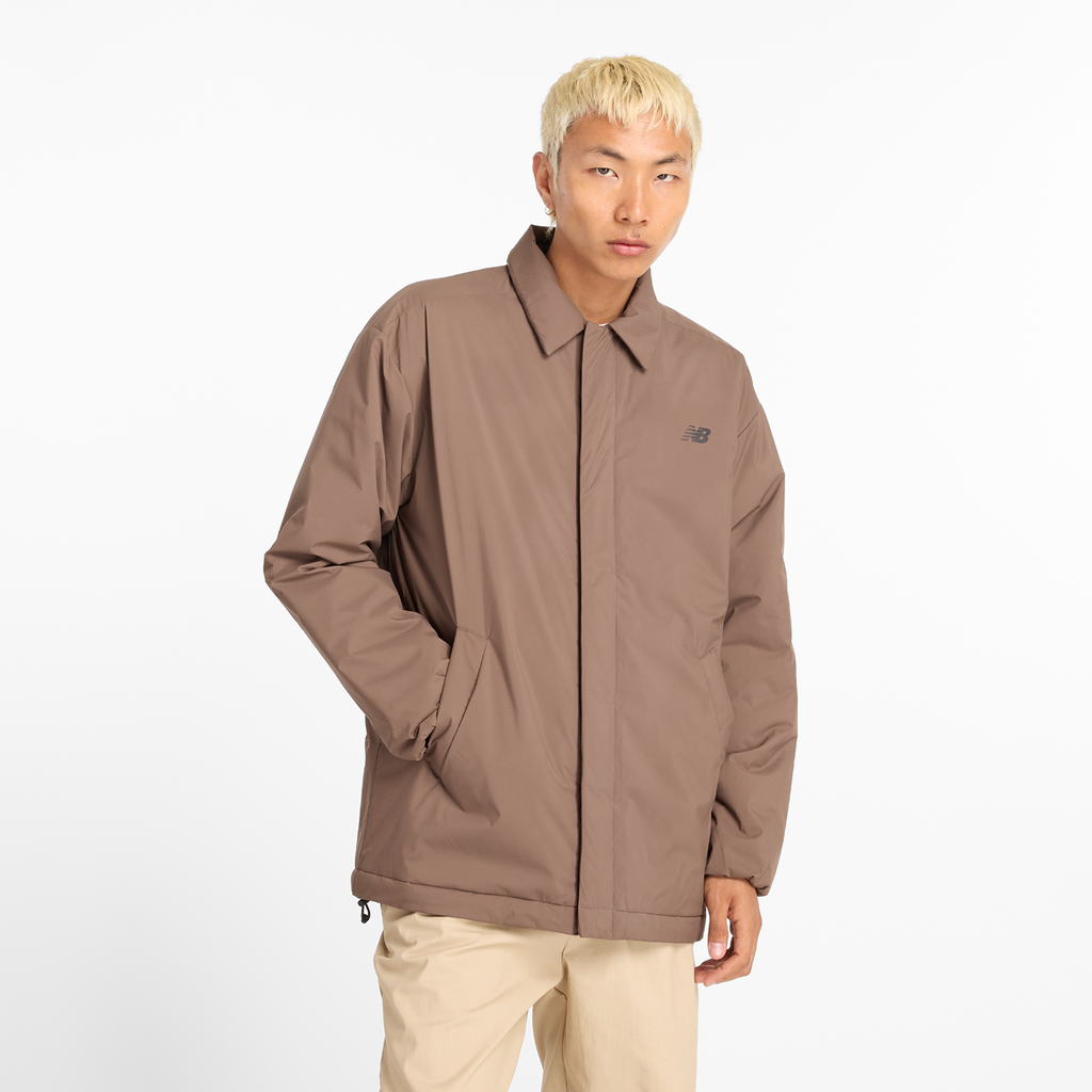 New Balance Coaches Jacket in BRAUN
