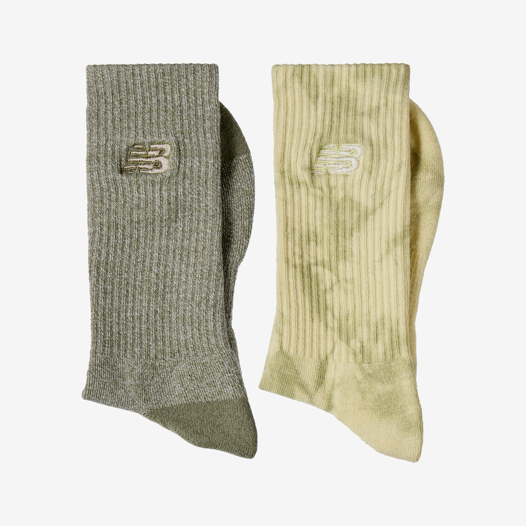 New Balance Lifestyle Tie Dye Midcalf Socks 2Pack in MEHRFARBIG