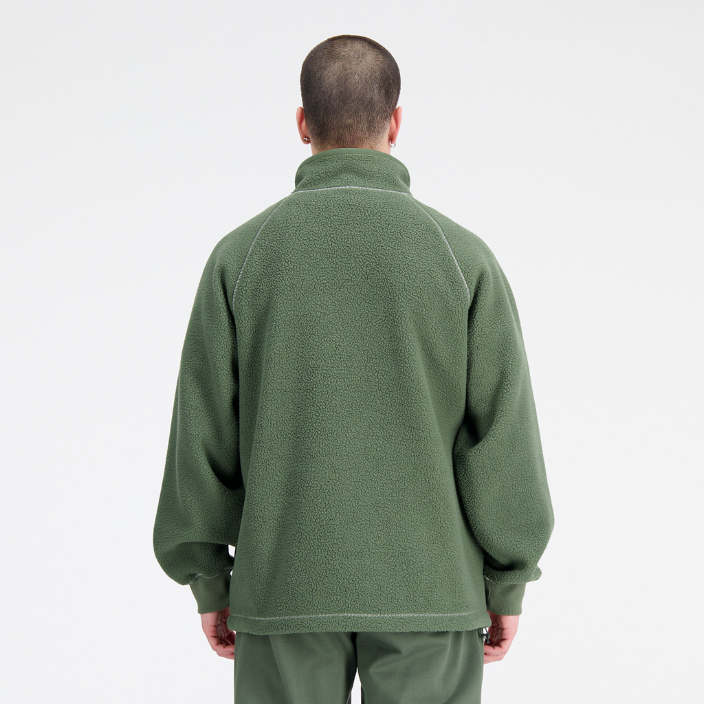 New Balance Athletics Polar Fleece Full Zip in GRÜN