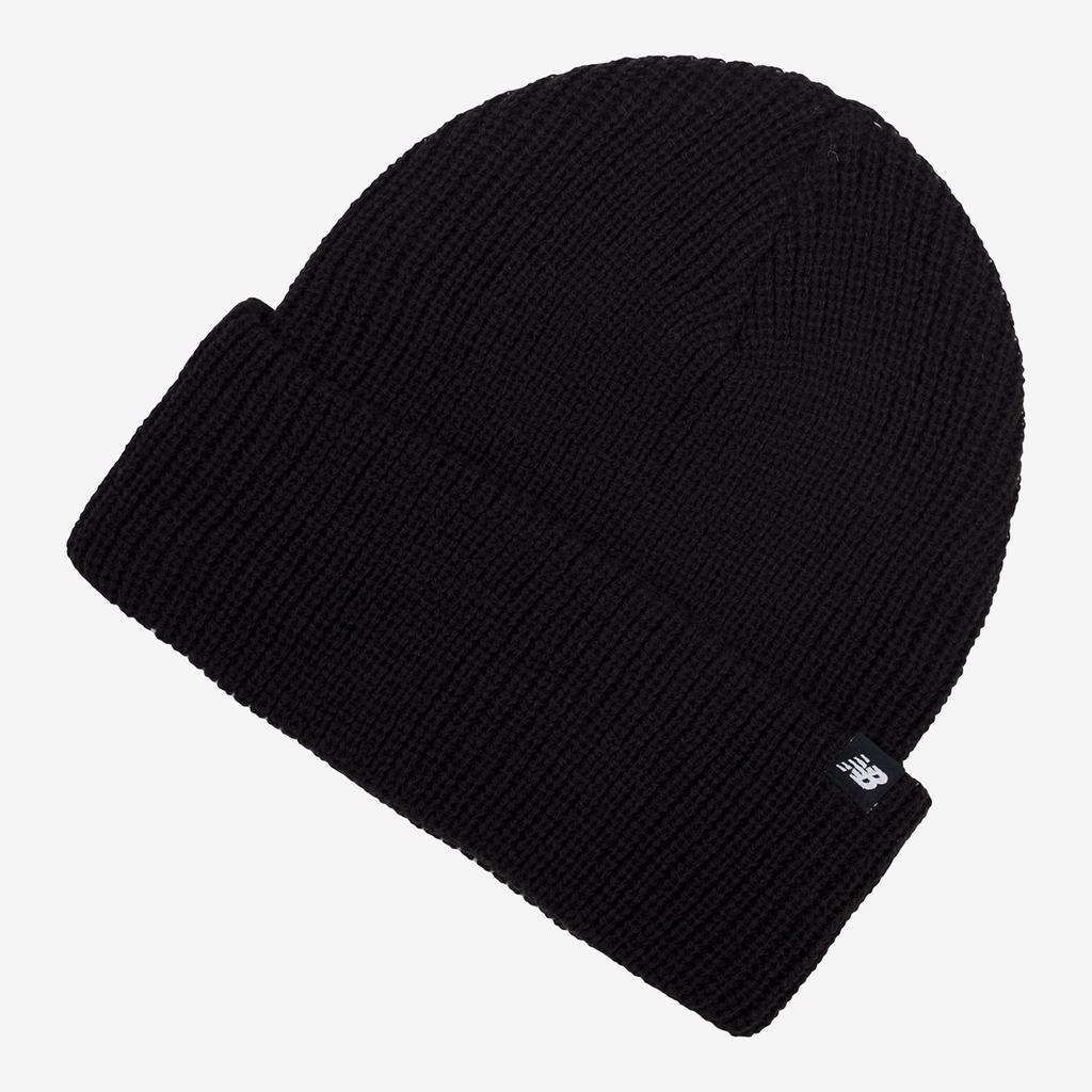 New Balance Fisherman Beanie in SCHWARZ