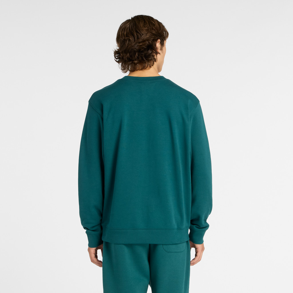 New Balance Sport Essentials Small Logo French Terry Crew in GRÜN