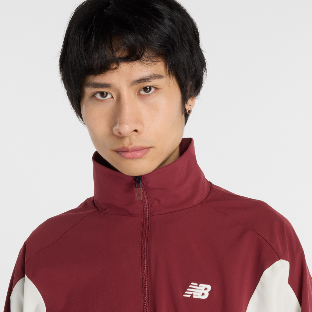 New Balance In Game Woven Track Jacket in ROT