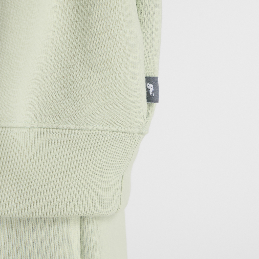 New Balance W Linear Heritage Fleece Long Hoodie in GRÜN