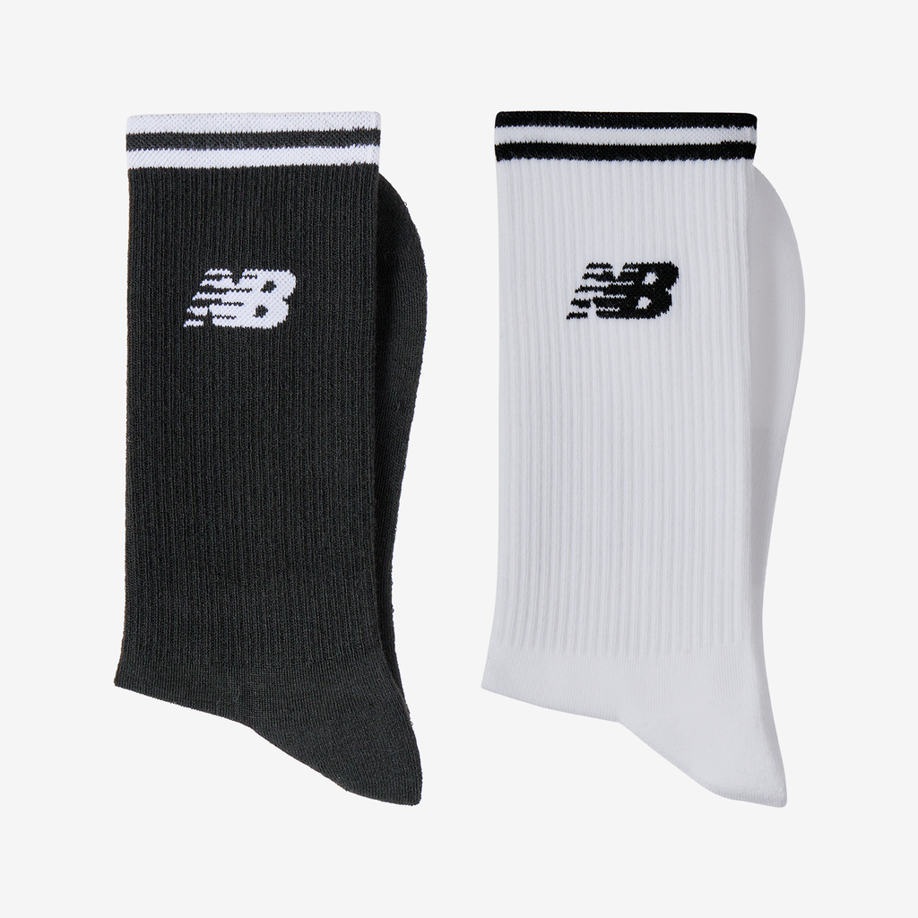 New Balance Running Stripe Midcalf Socks 2 Pack in MEHRFARBIG