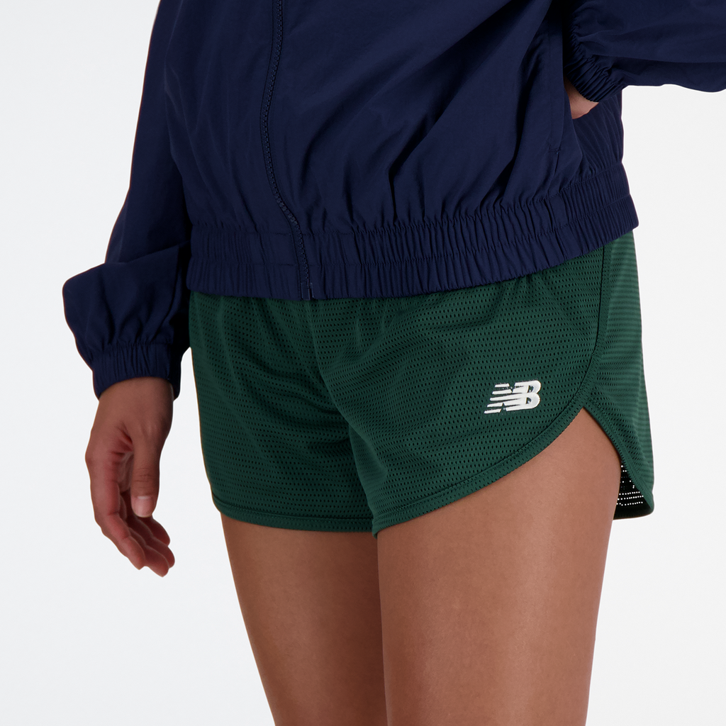 New Balance W NB Athletics Mesh Short in GRÜN