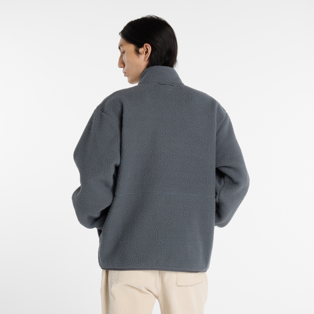 New Balance High Pile Jacket in GRAU