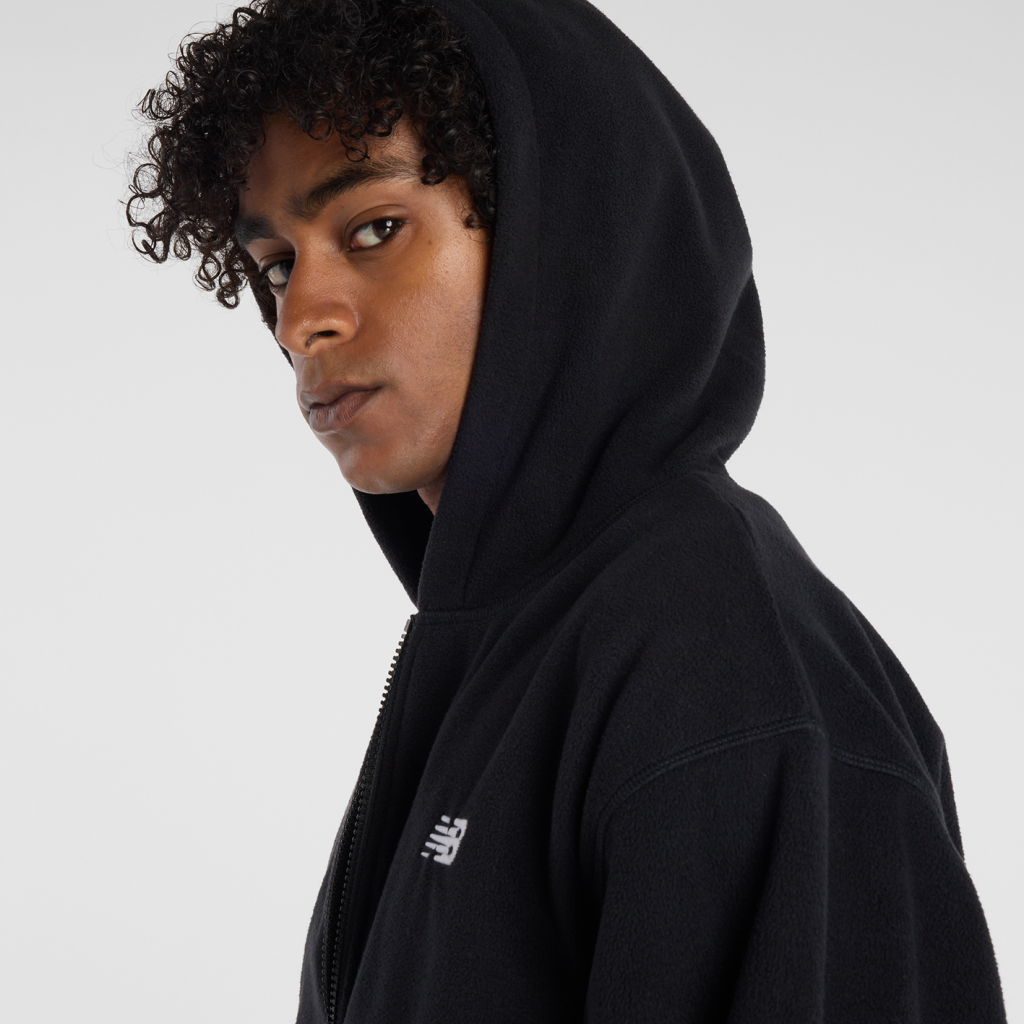New Balance Sport Polar Fleece Full Zip in SCHWARZ
