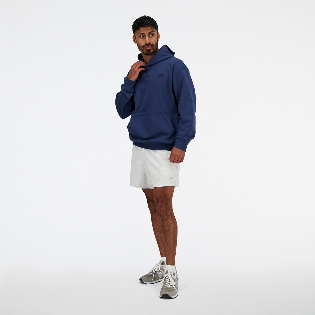 New Balance NB Athletics French Terry Hoodie in BLAU