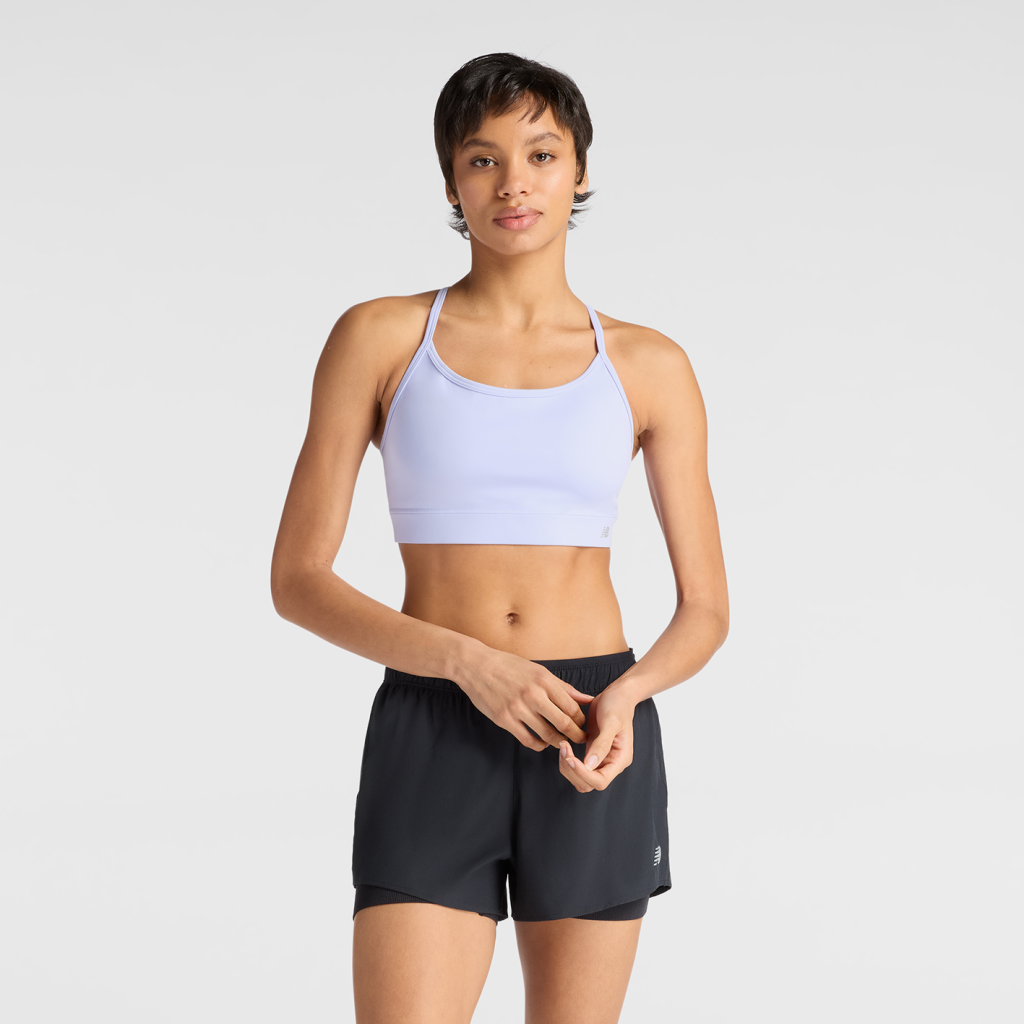 New Balance W NB Essential Yoga Bra in VIOLETT