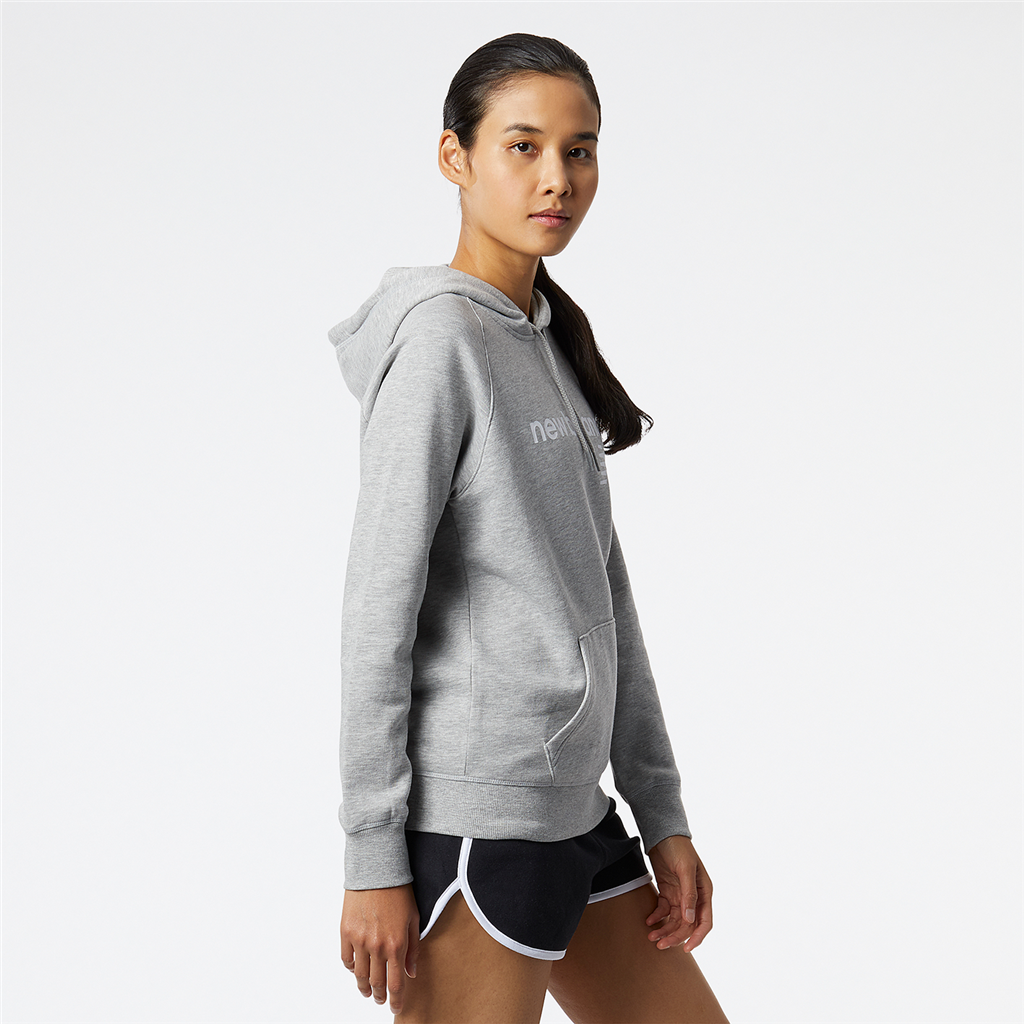 New Balance W NB Classic Core Fleece Hoodie in GRAU