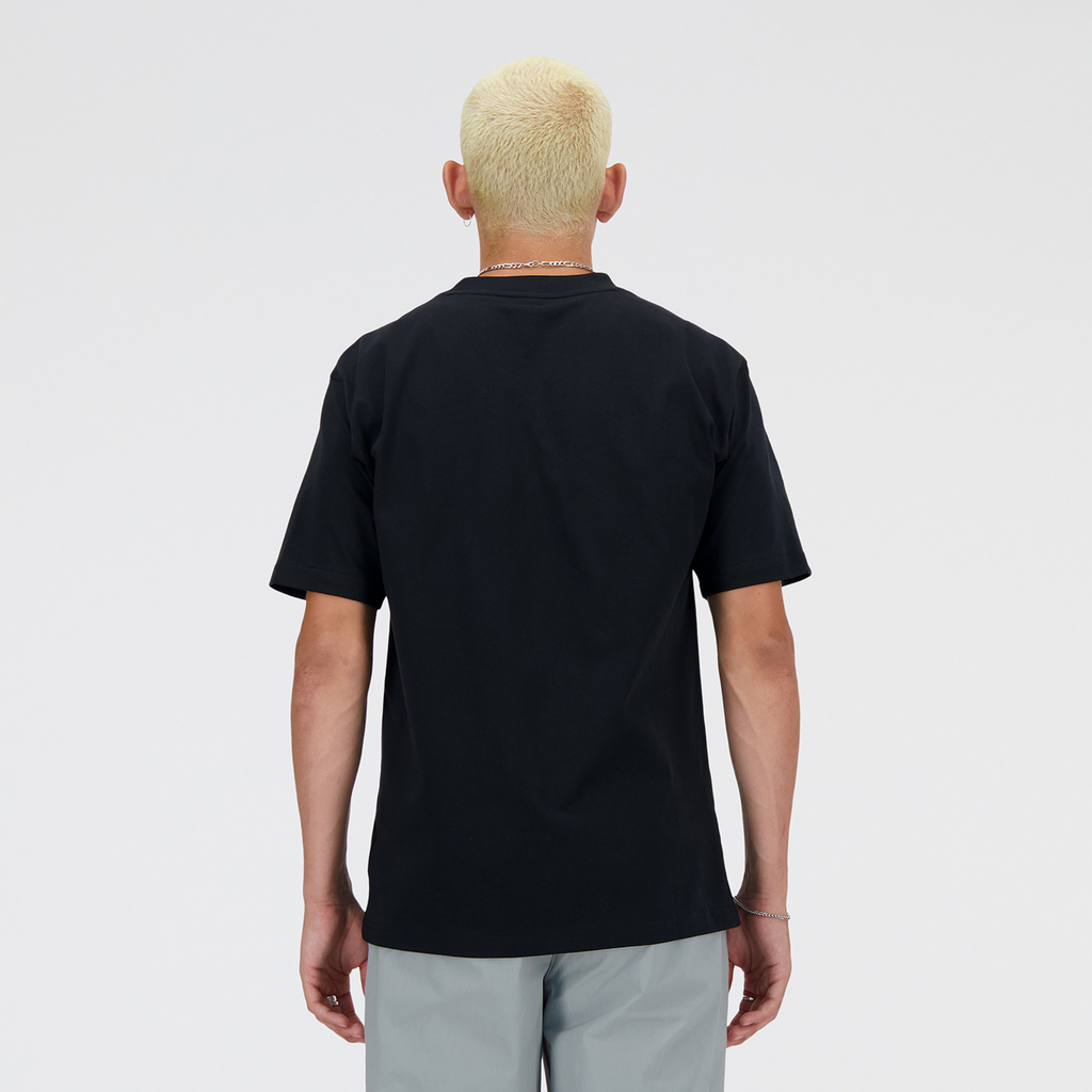 New Balance NB Athletics Cotton T-Shirt in SCHWARZ