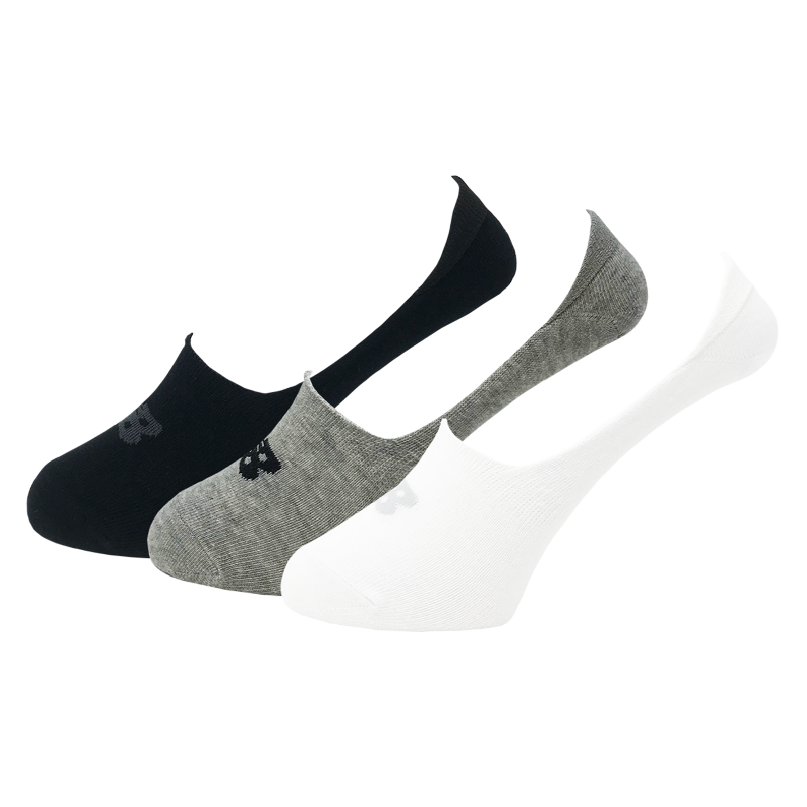 New Balance NB PF Cotton Unseen Liner Socks 3 Pair in MEHRFARBIG
