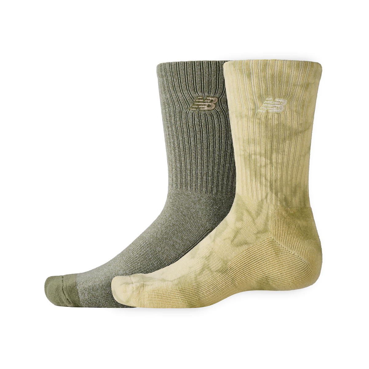 New Balance Lifestyle Tie Dye Midcalf Socks 2Pack in MEHRFARBIG