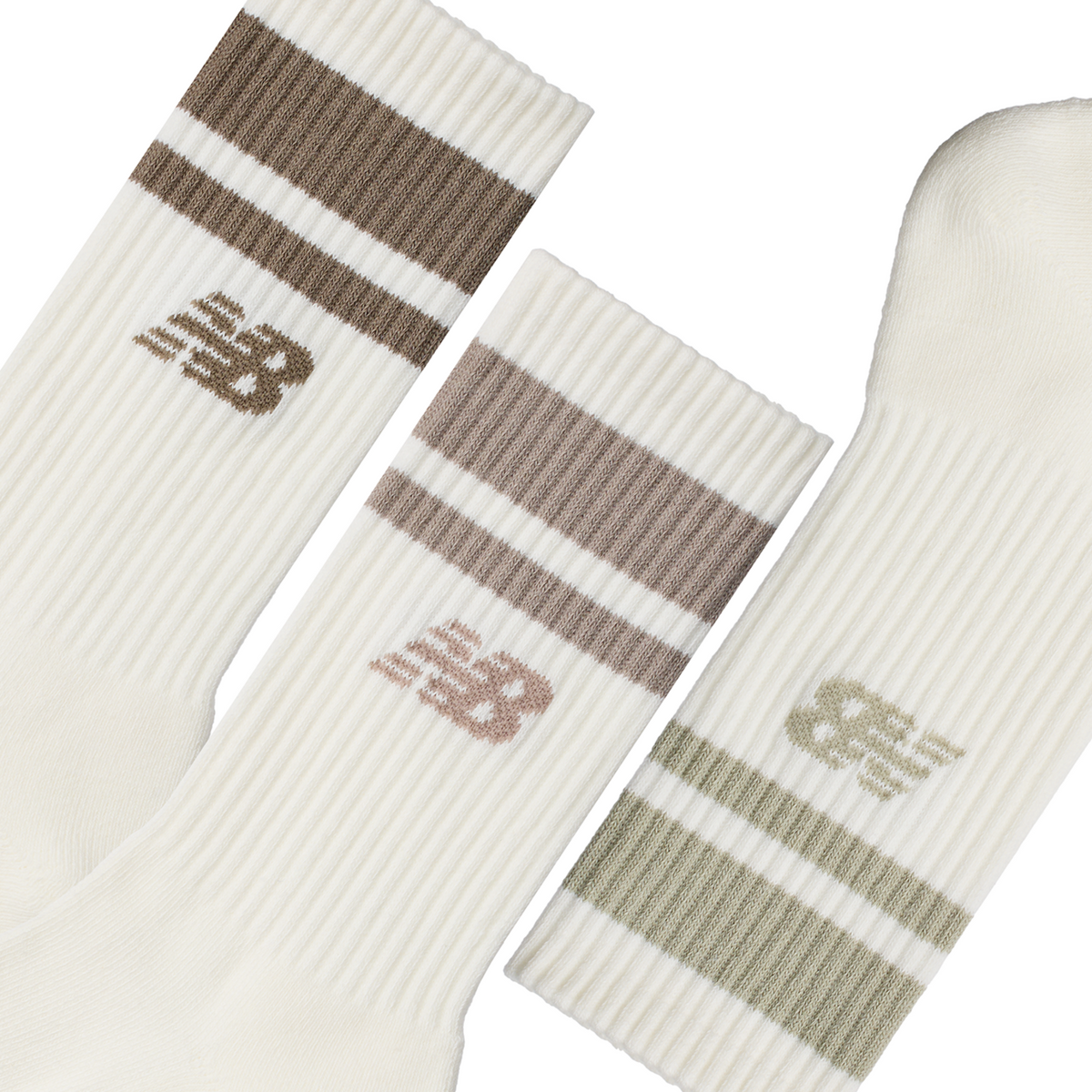 New Balance Everyday Stripe Midcalf 3 Pack in MEHRFARBIG