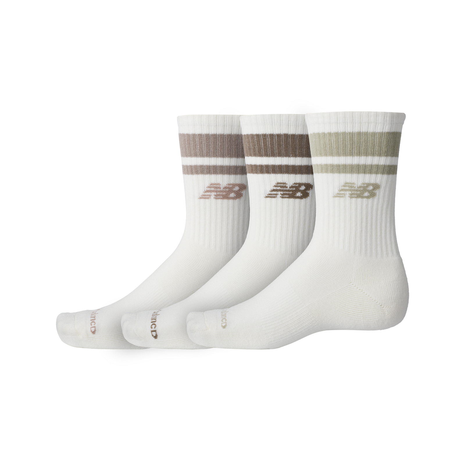 New Balance Everyday Stripe Midcalf 3 Pack in MEHRFARBIG