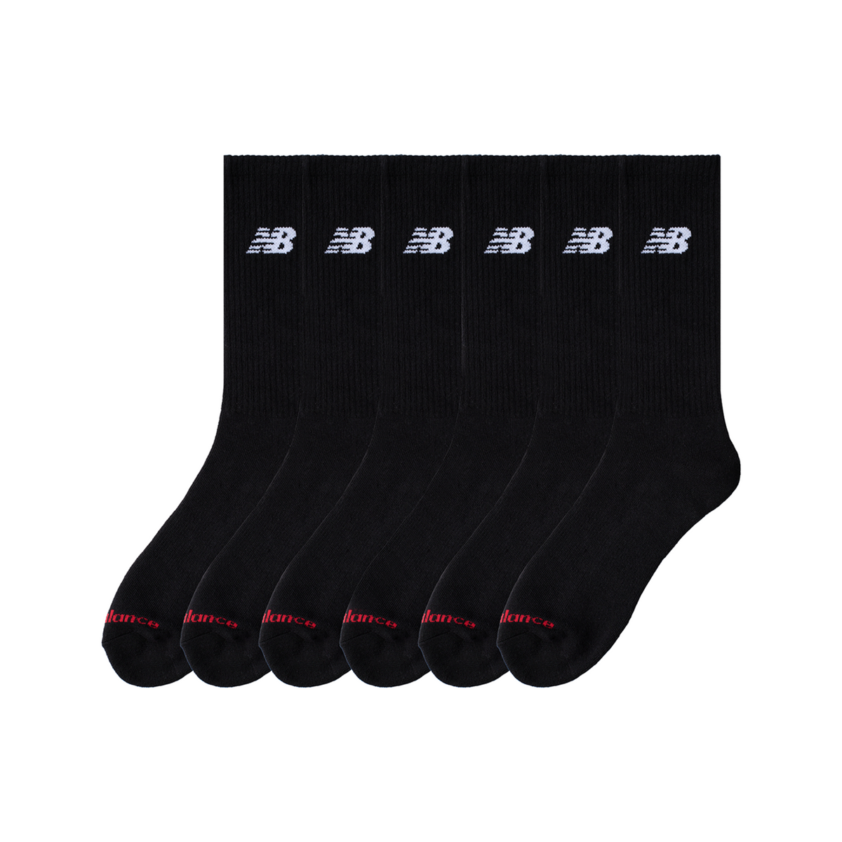 New Balance NB Everyday Crew 6 Pairs in SCHWARZ