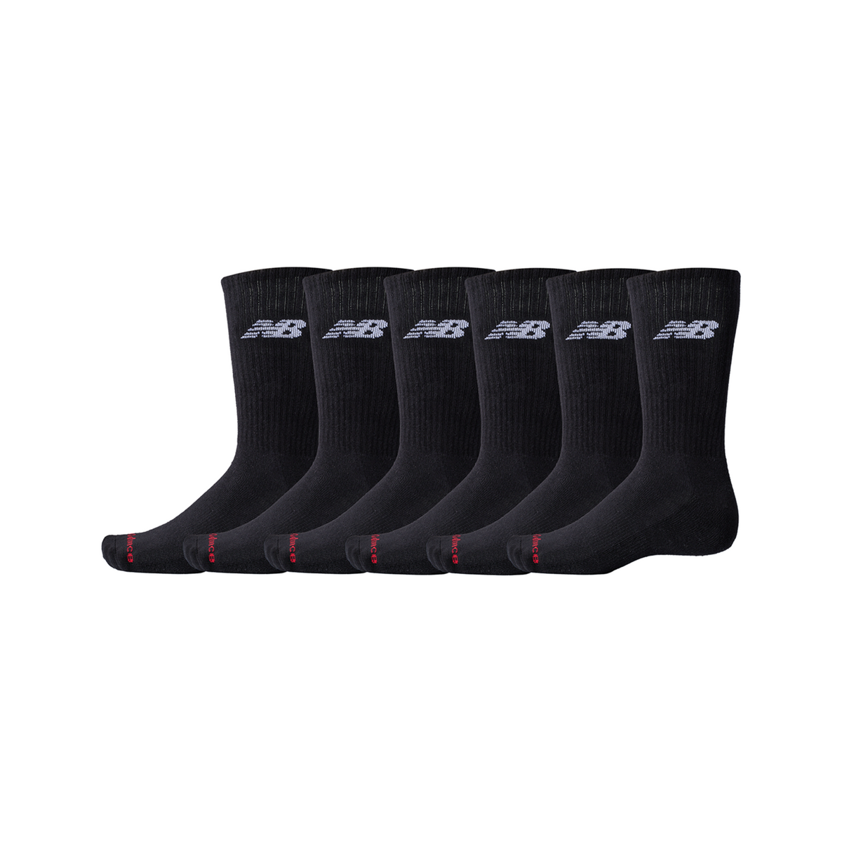 New Balance NB Everyday Crew 6 Pairs in SCHWARZ