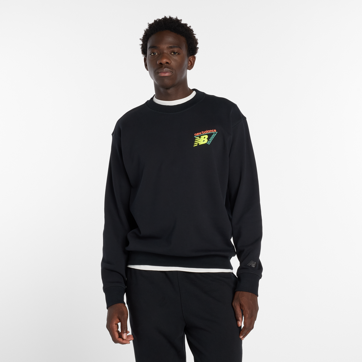 New Balance Classic Tri-Logo French Terry Crew in