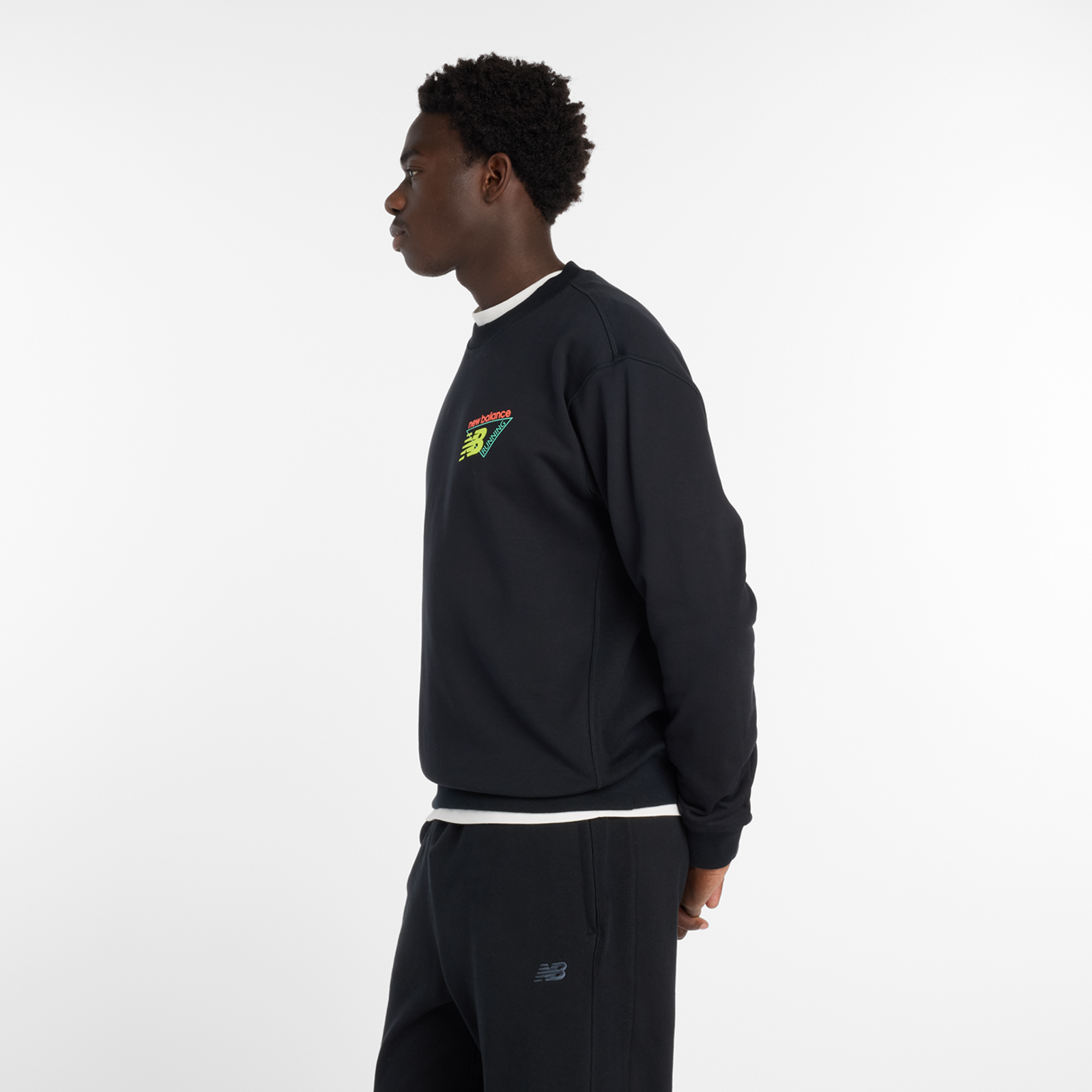 New Balance Classic Tri-Logo French Terry Crew in