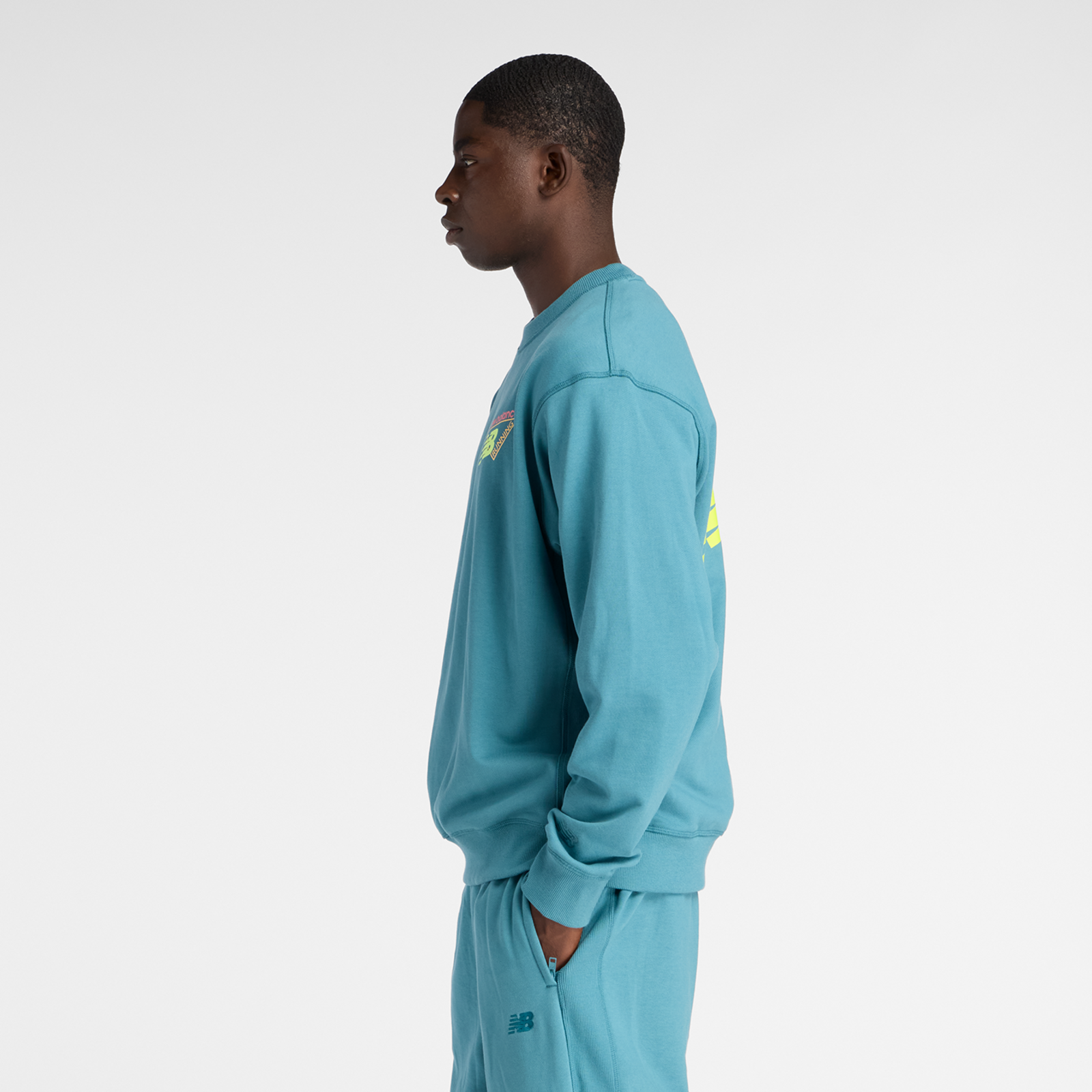 New Balance Classic Tri-Logo French Terry Crew in
