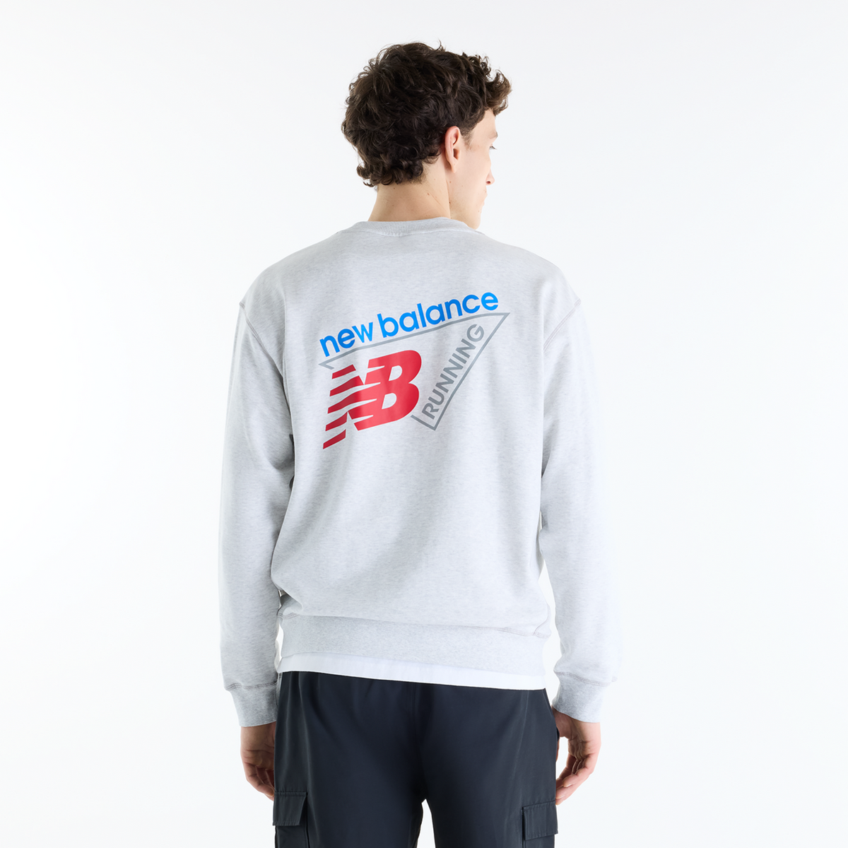 New Balance Classic Tri-Logo French Terry Crew in