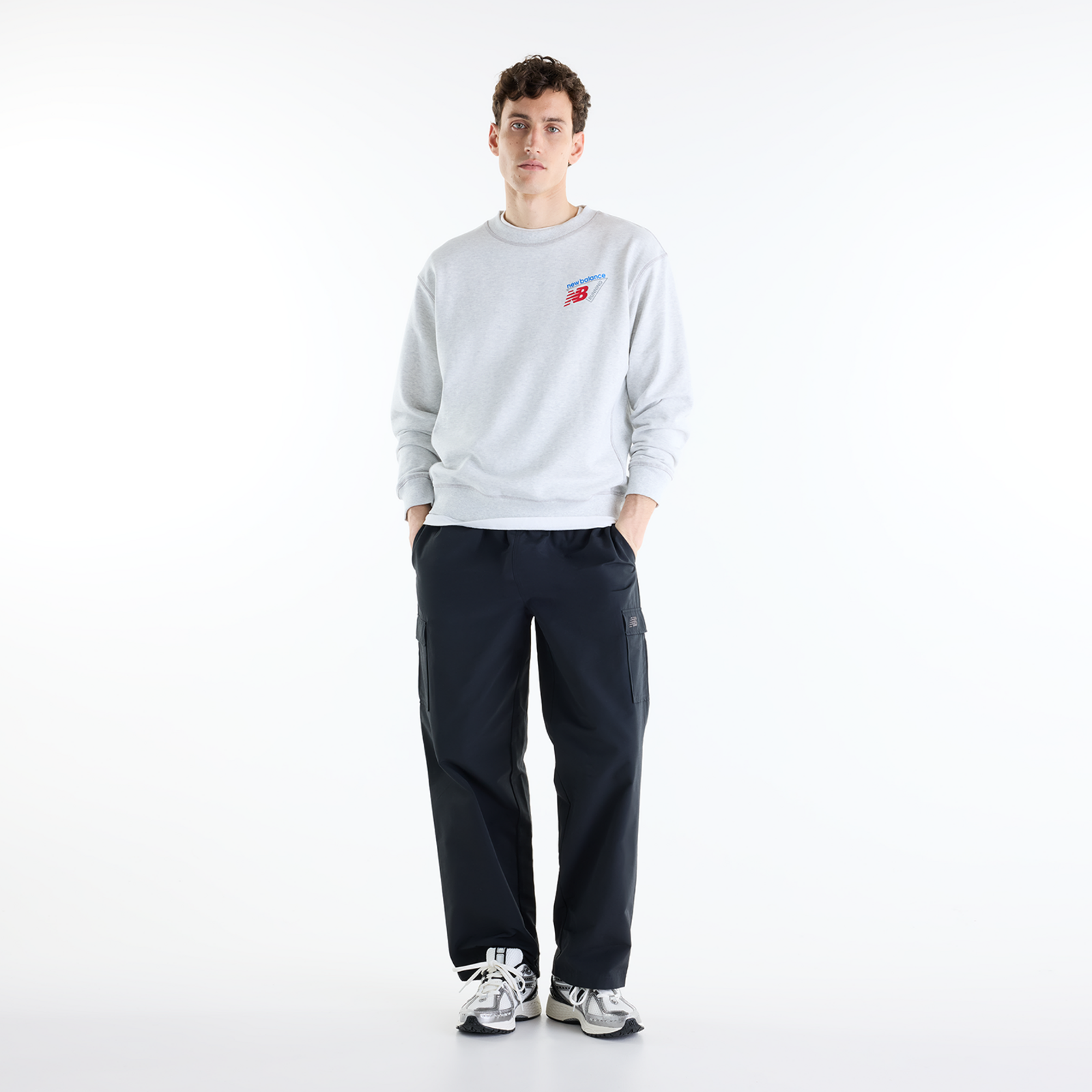 New Balance Classic Tri-Logo French Terry Crew in