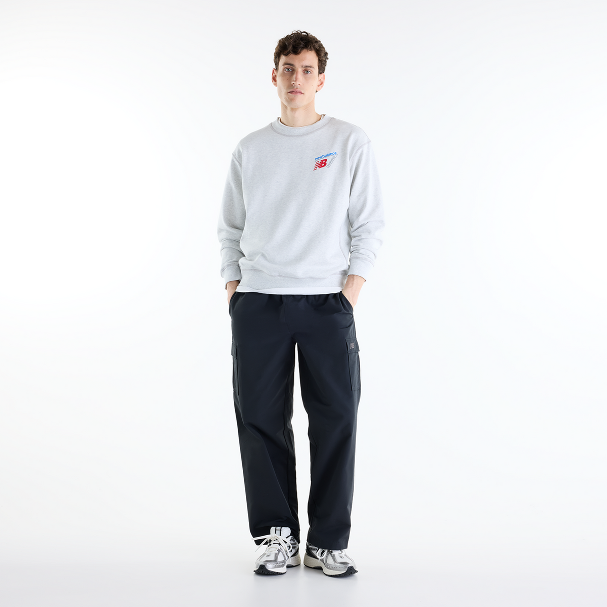 New Balance Classic Tri-Logo French Terry Crew in