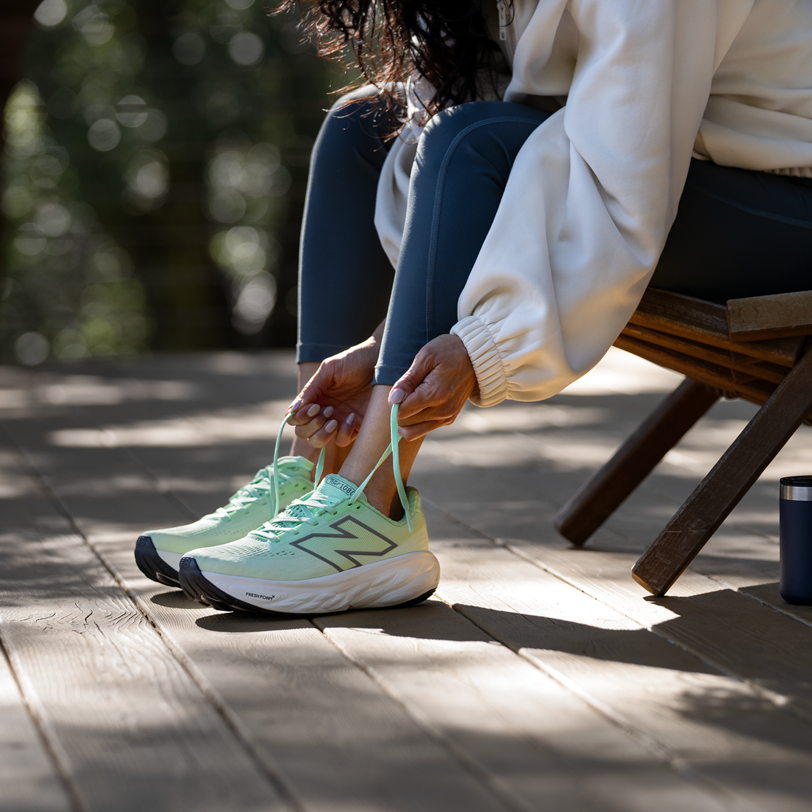 New Balance W 1080 v14 Laufschuhe in GRÜN