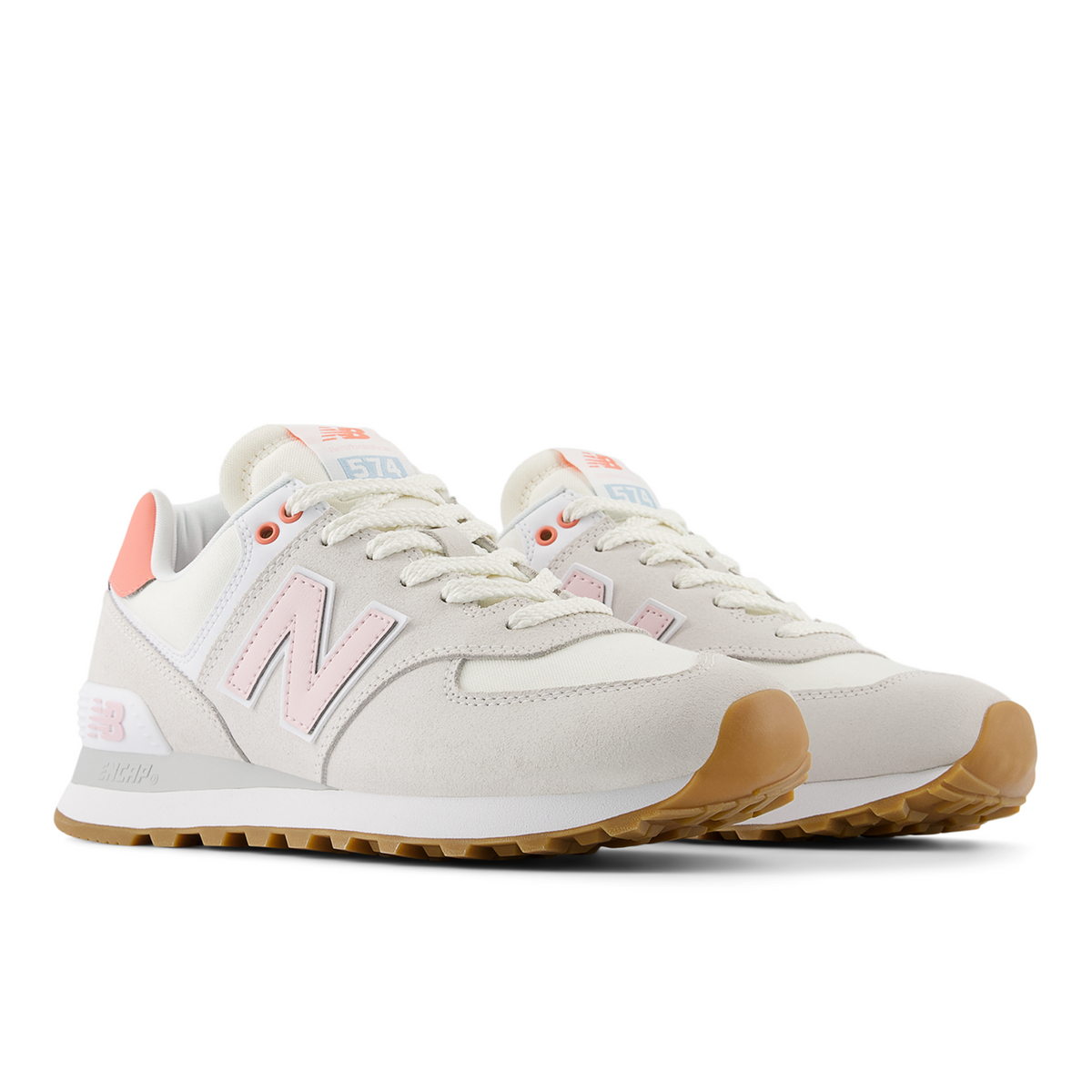 New Balance W 574 Seasonal Freizeitschuhe in WEISS