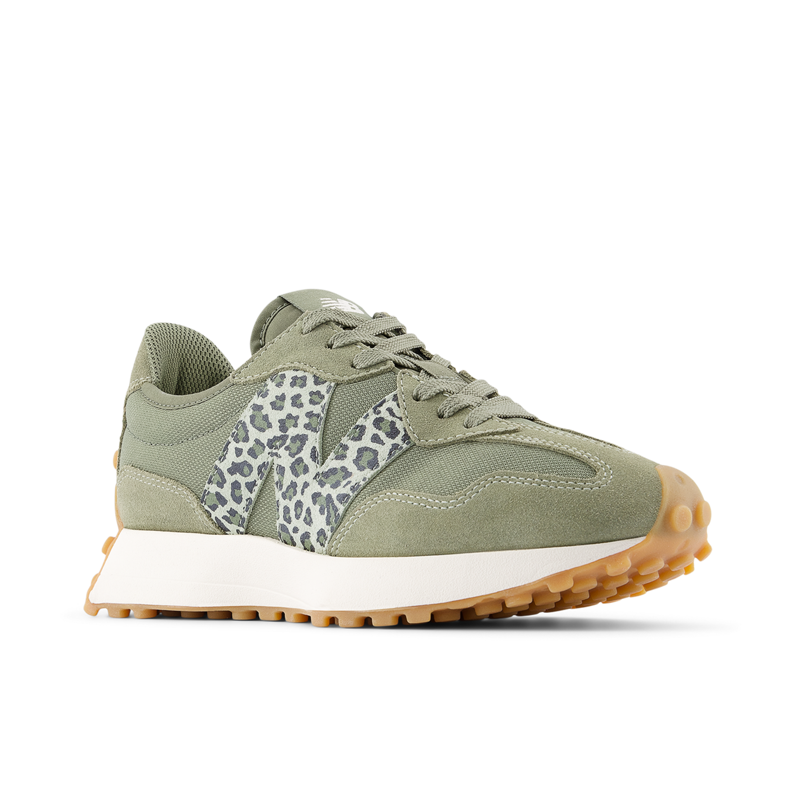 New Balance W 327 Leopard Freizeitschuhe in GRÜN