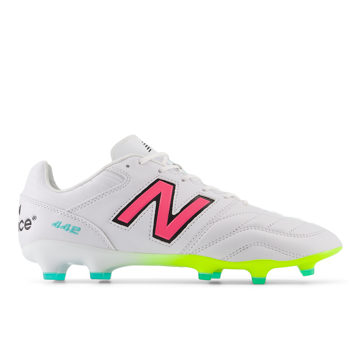 New Balance M 442 Pro FG Colorful Nockenschuhe in WEISS
