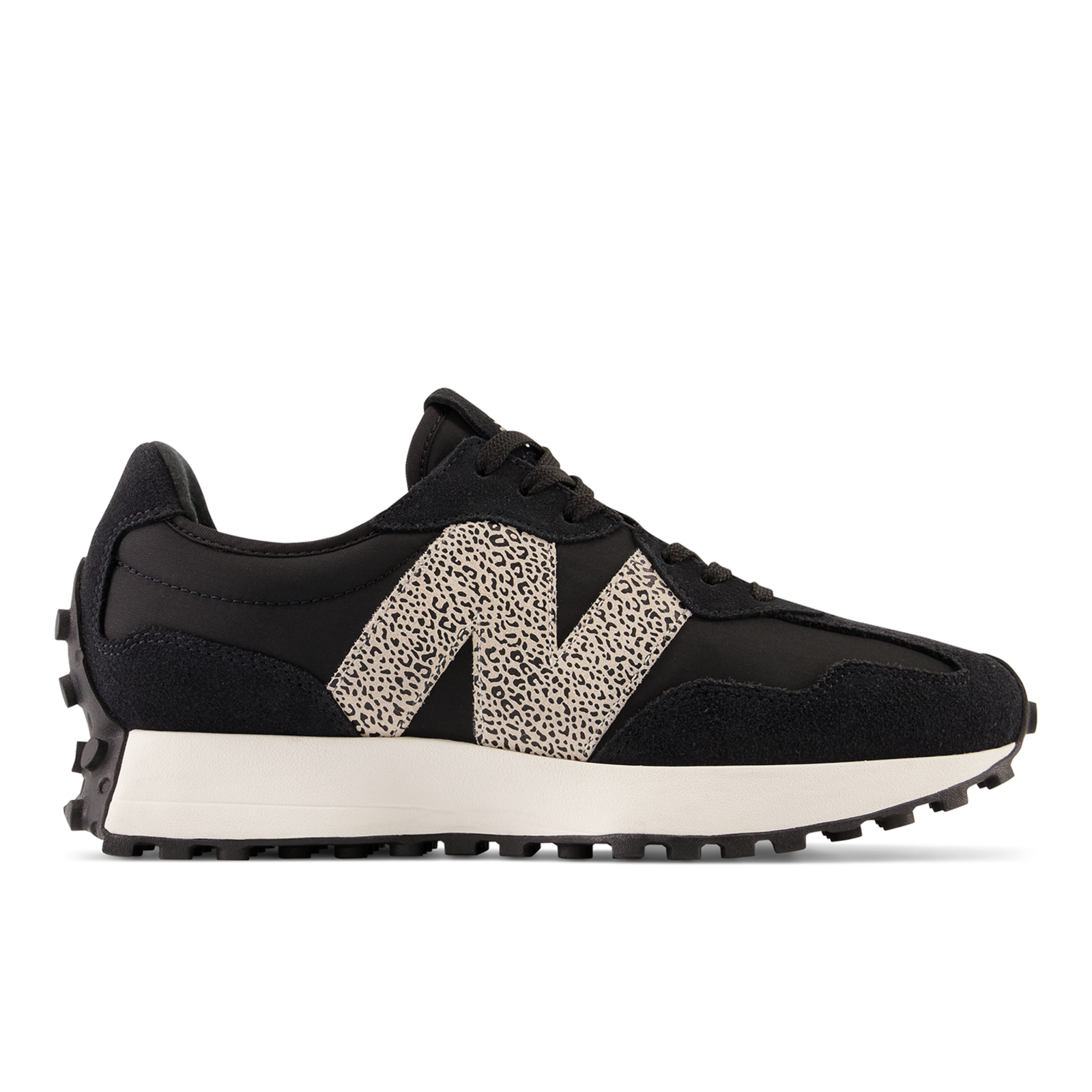 New Balance W 327 Animal Print Freizeitschuhe in SCHWARZ