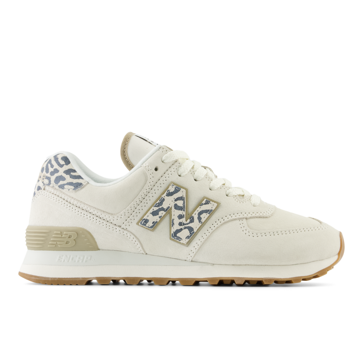 New Balance W 574 Animal Print Freizeitschuhe in BEIGE