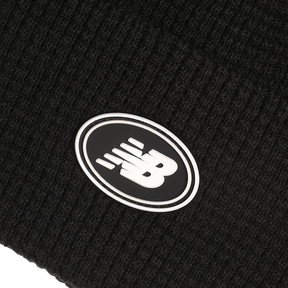 New Balance Waffle Knit Fisherman Beanie in SCHWARZ