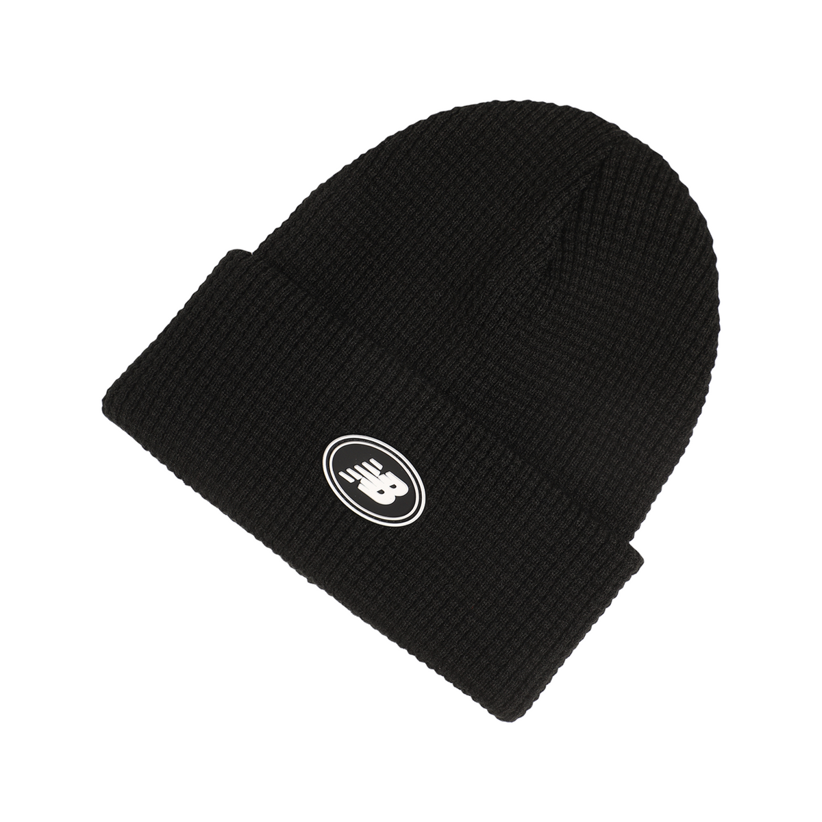 New Balance Waffle Knit Fisherman Beanie in SCHWARZ
