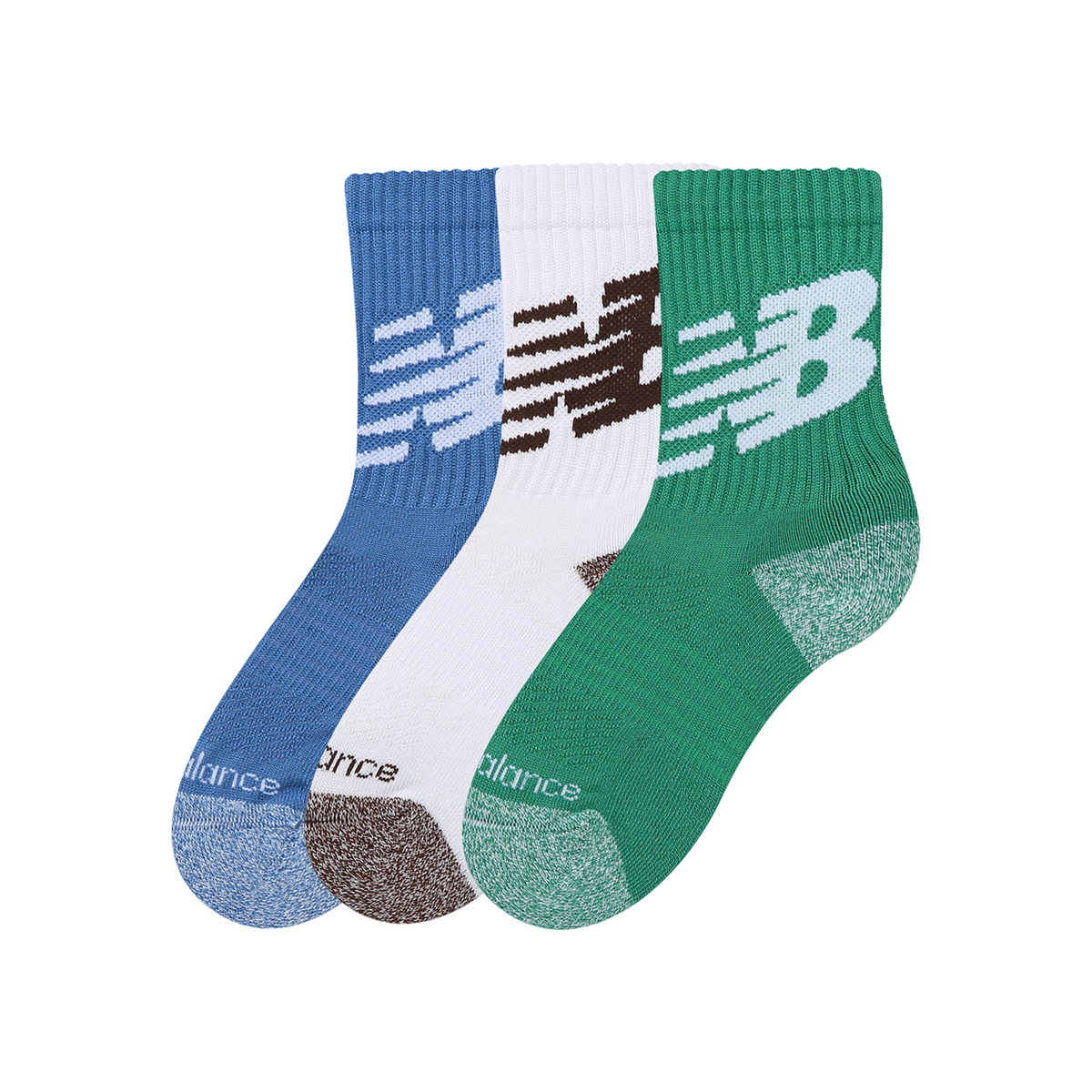 New Balance Youth Lifestyle Graphic Crew 3 Pack in MEHRFARBIG