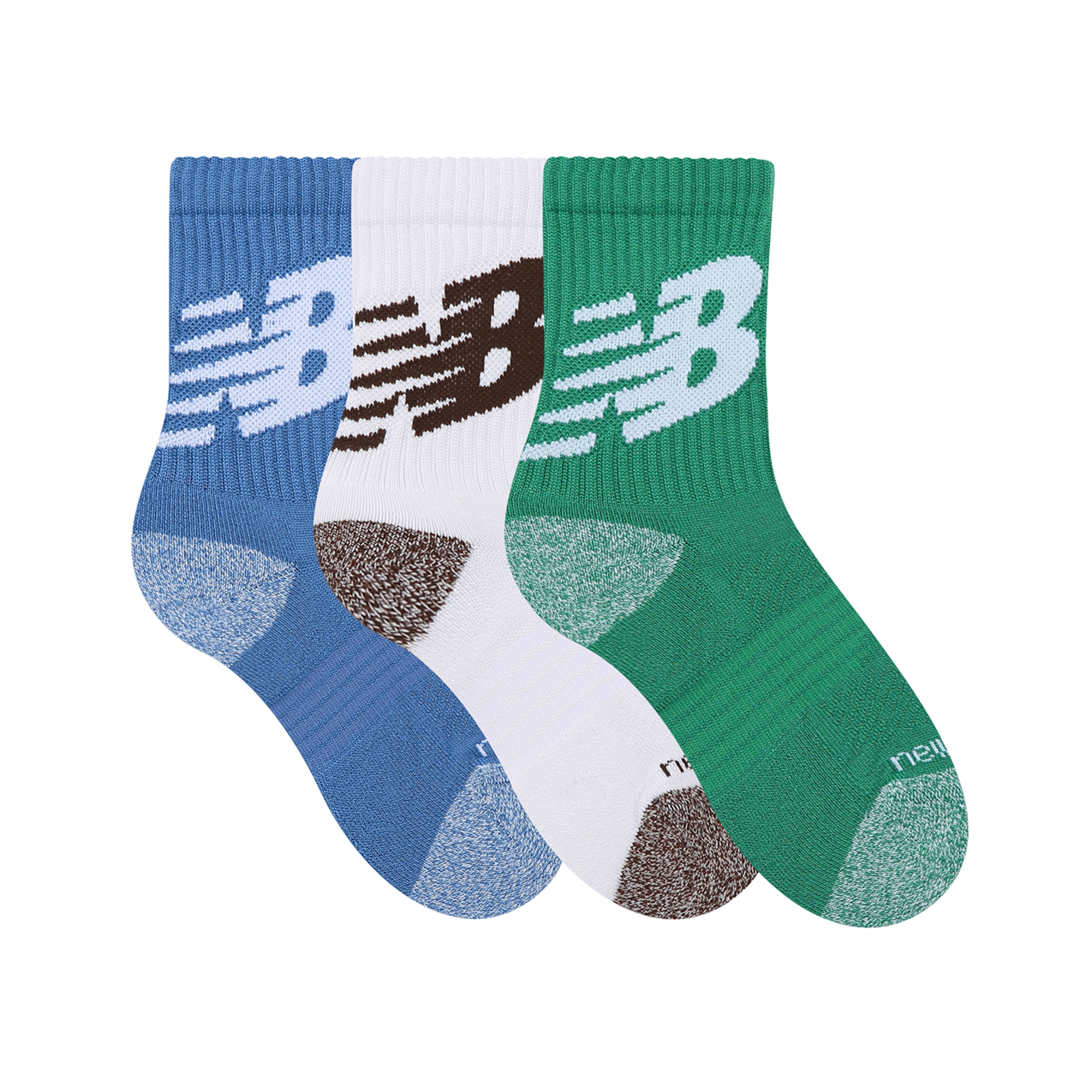New Balance Youth Lifestyle Graphic Crew 3 Pack in MEHRFARBIG