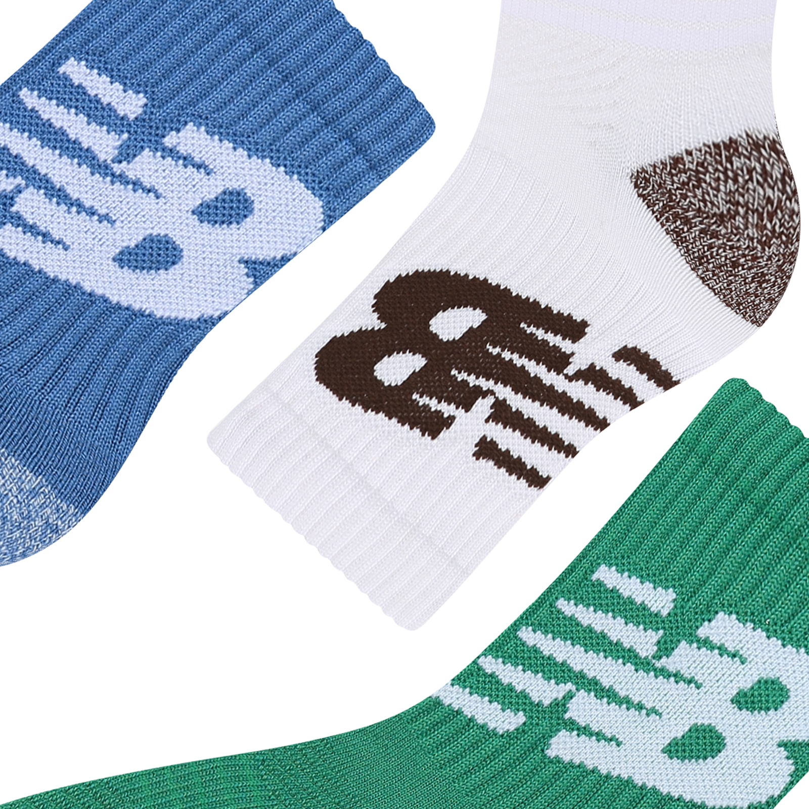 New Balance Youth Lifestyle Graphic Crew 3 Pack in MEHRFARBIG