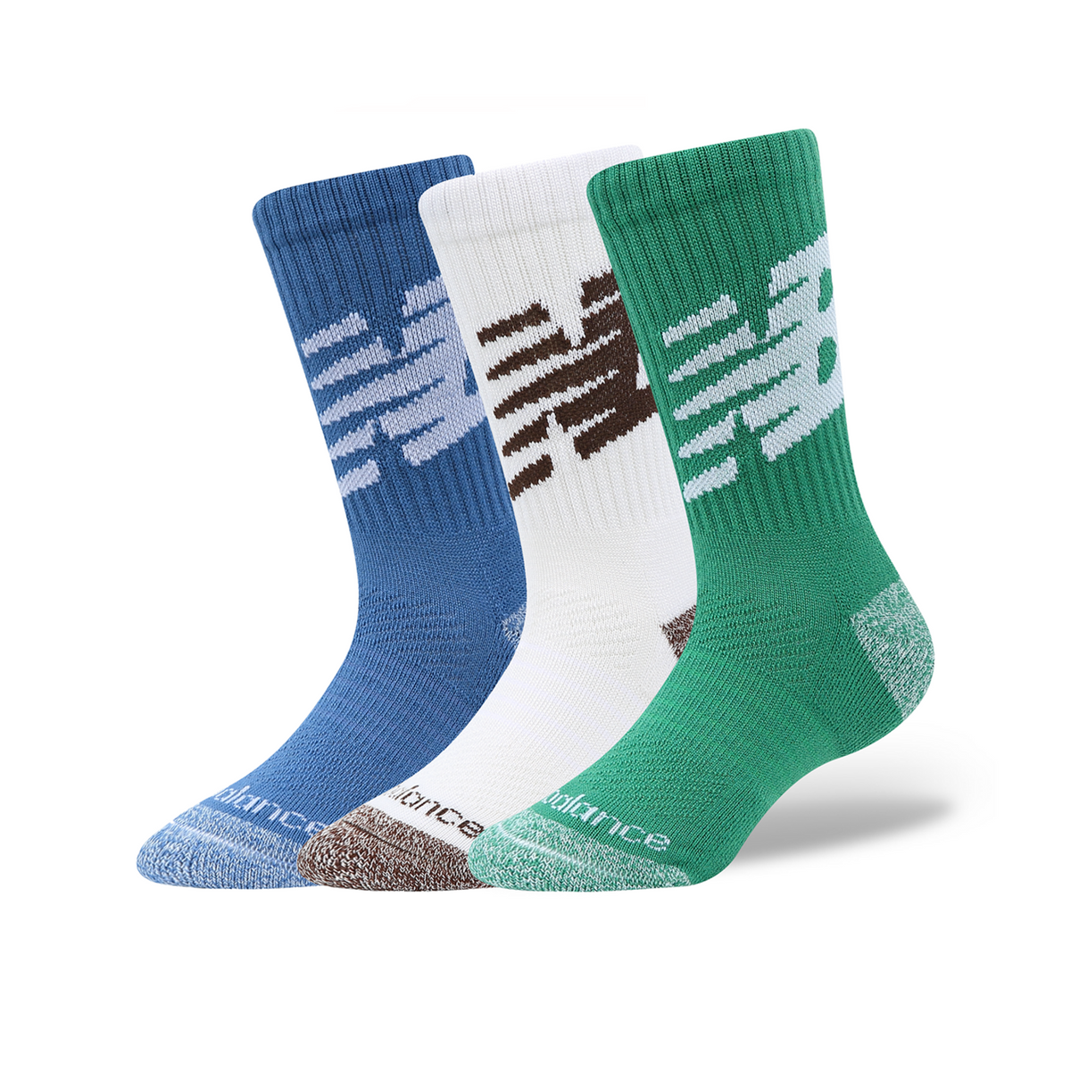 New Balance Youth Lifestyle Graphic Crew 3 Pack in MEHRFARBIG