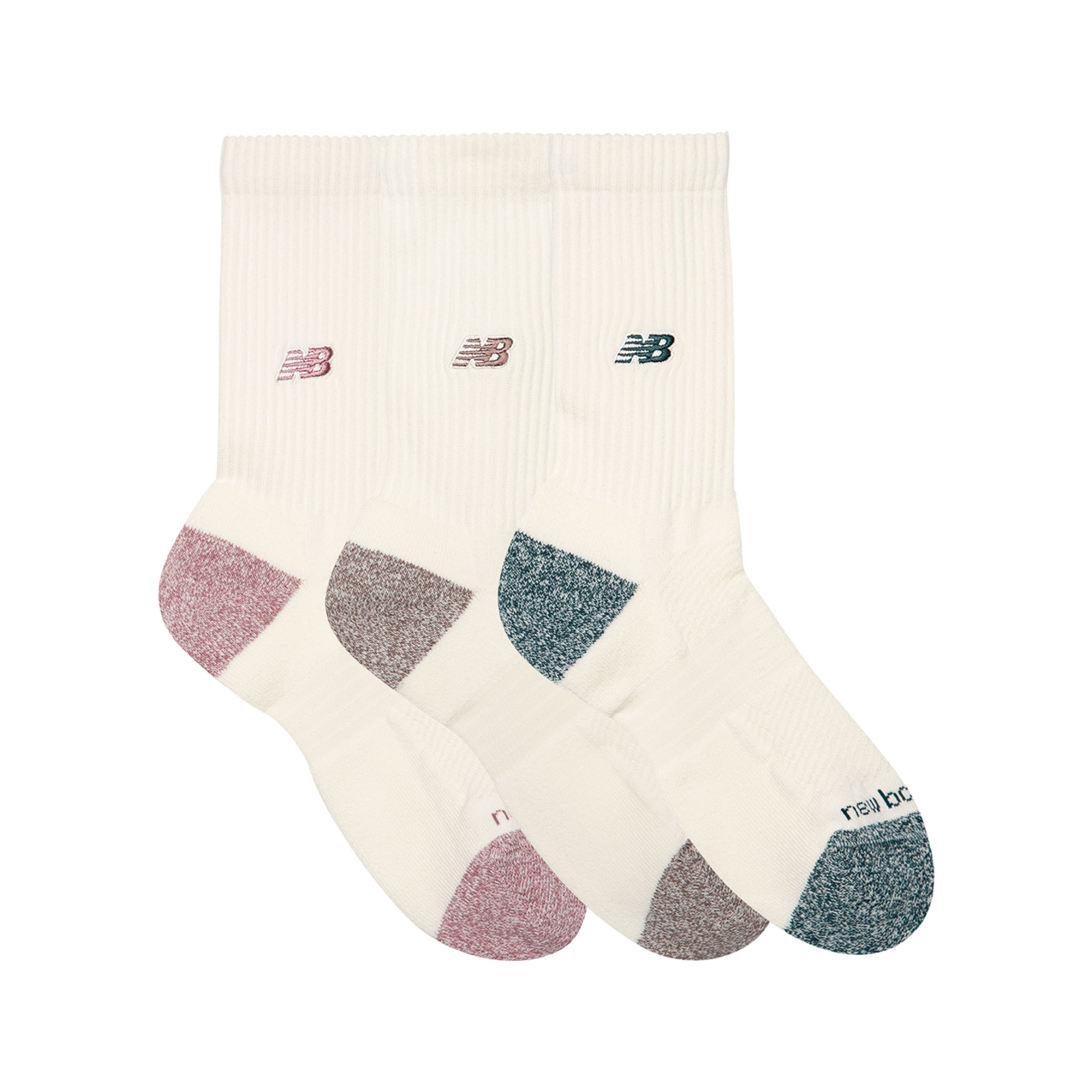 New Balance Active Premium Crew 3 Pack in WEISS