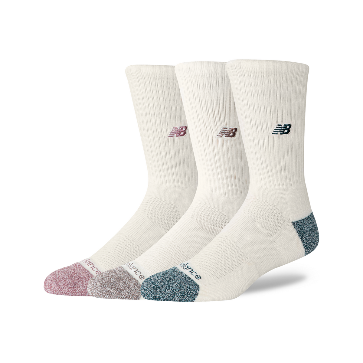 New Balance Active Premium Crew 3 Pack in WEISS