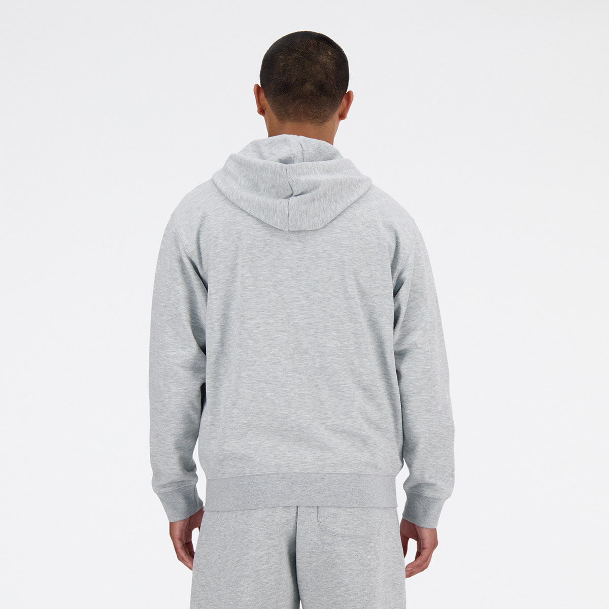 New Balance New Balance Stacked Logo French Terry FZ Hoodie in