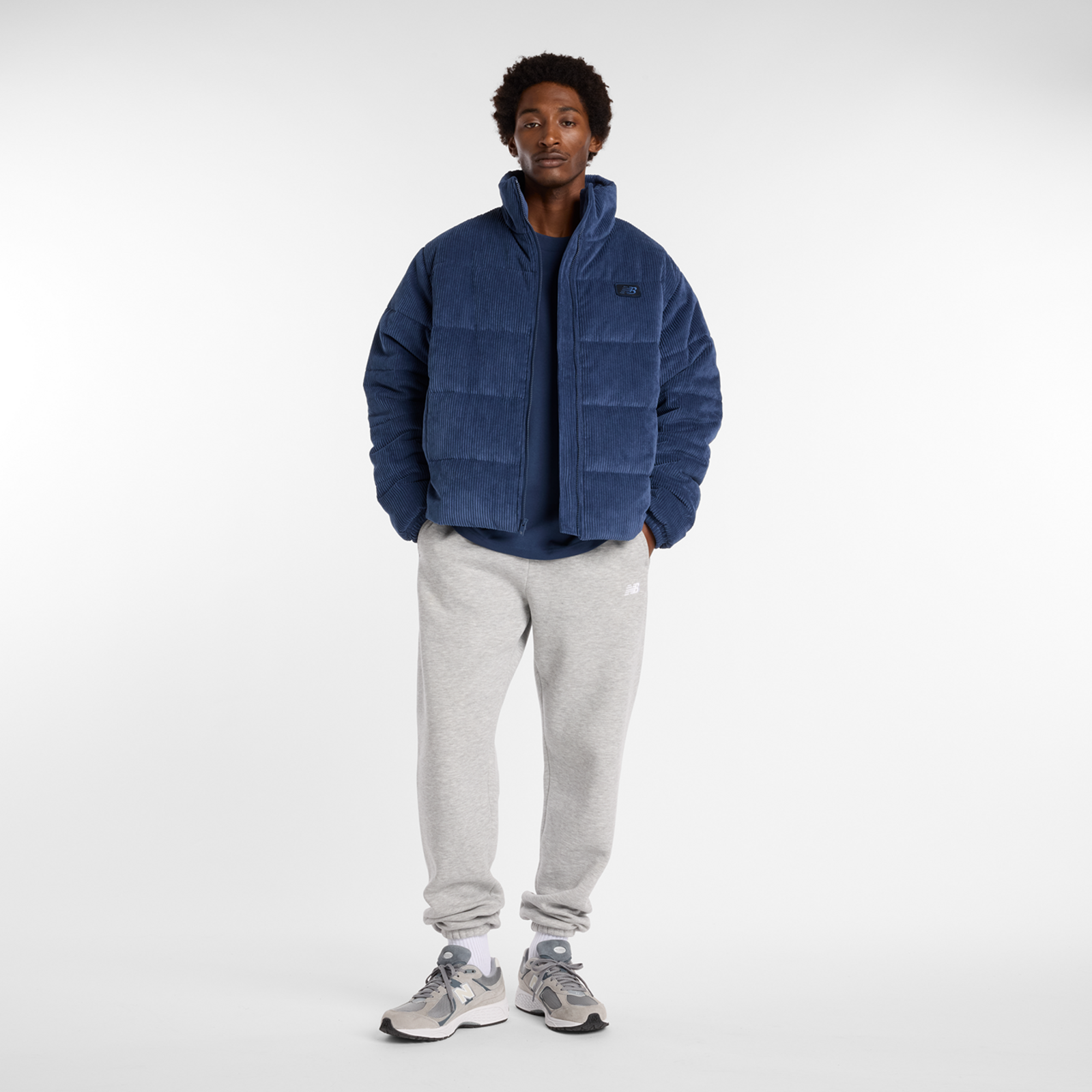 New Balance Corduroy Puffer Jacket in