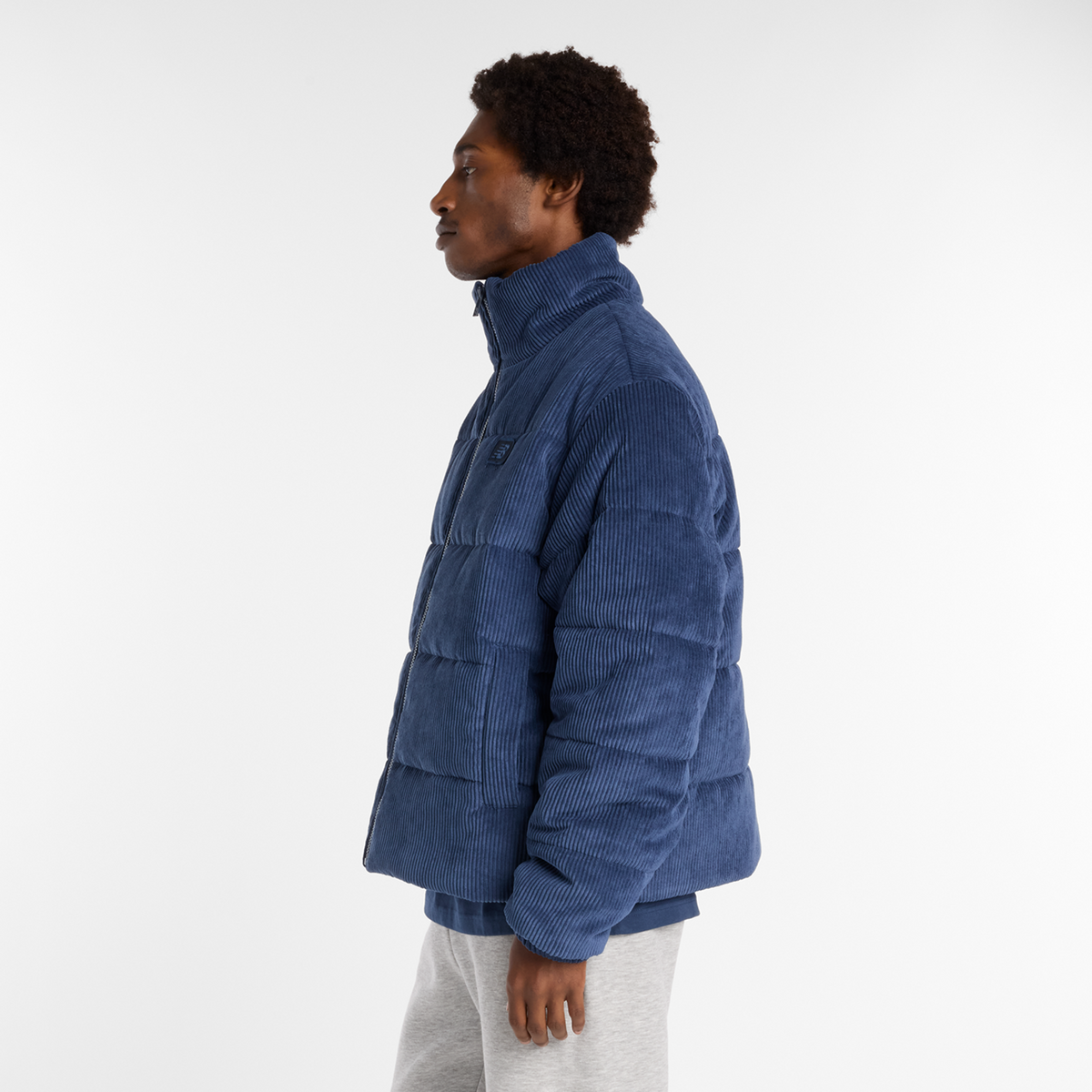 New Balance Corduroy Puffer Jacket in