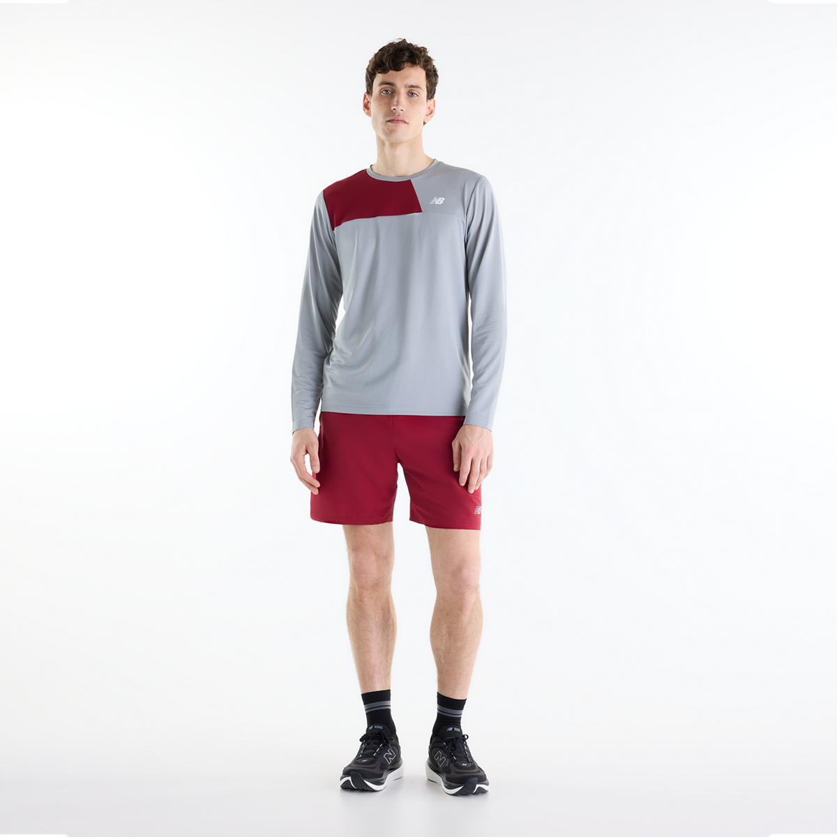New Balance Sport Essentials Short 7 Inch Brief in ROT