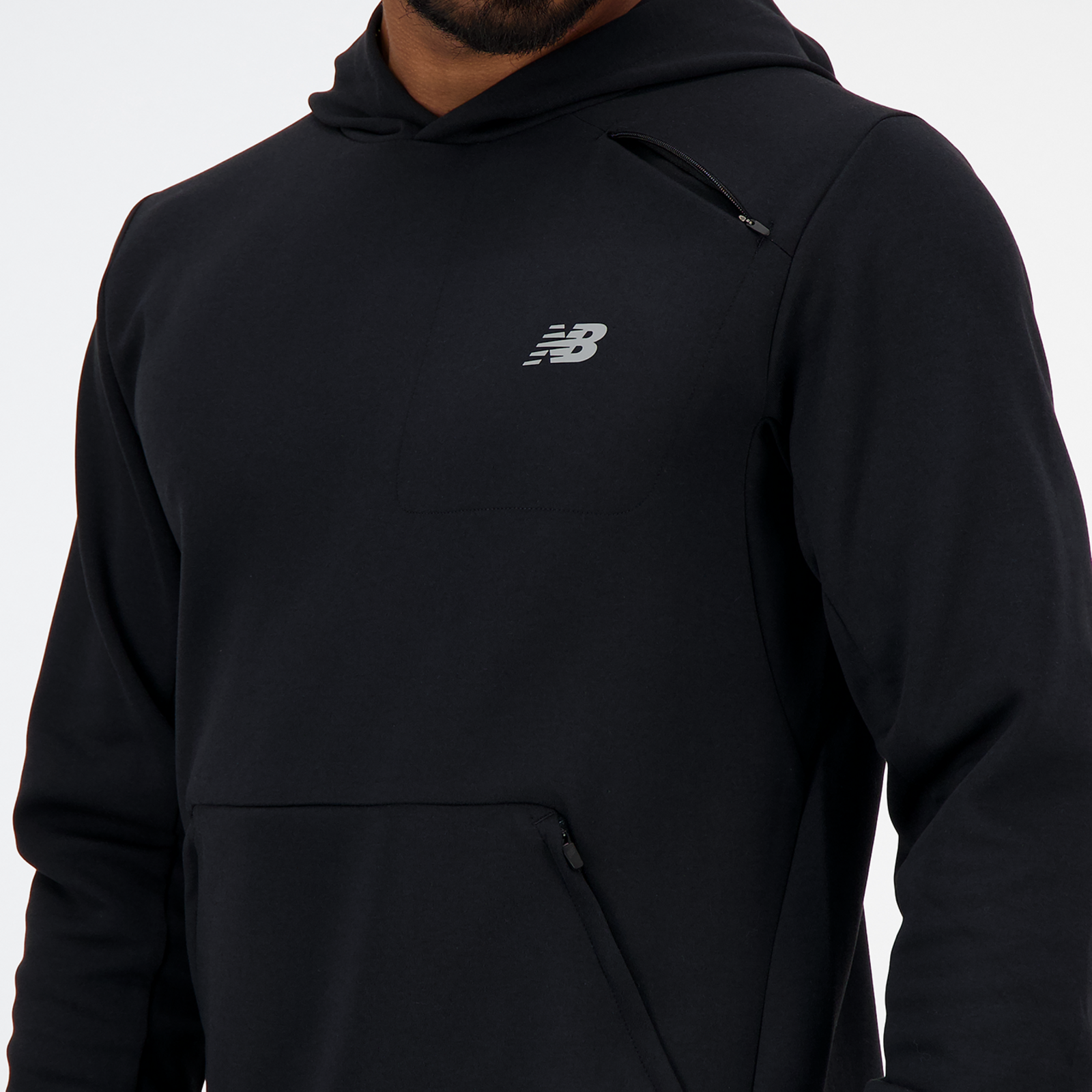New Balance Tech Knit Pull Over Hoodie in