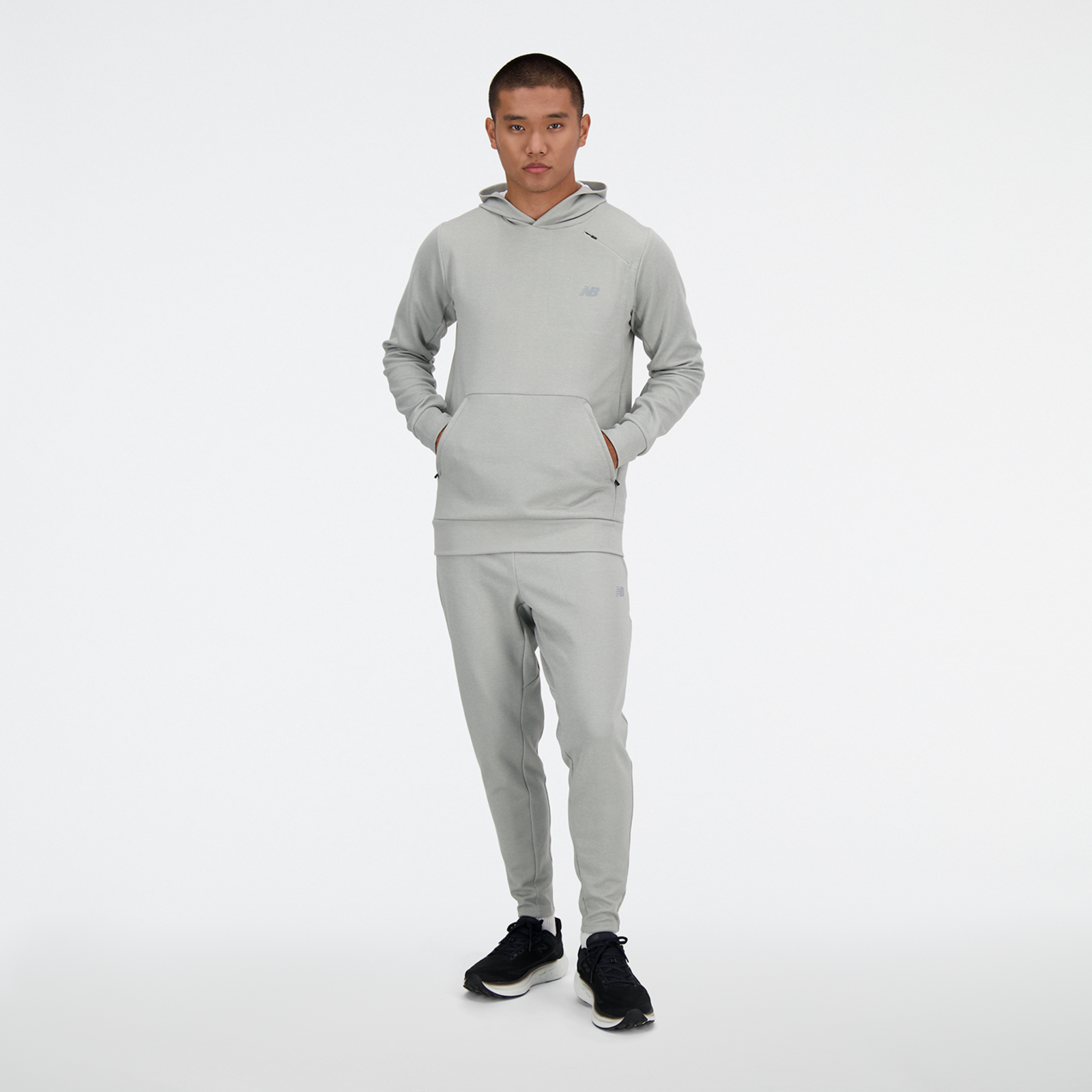 New Balance Tech Knit Pull Over Hoodie in