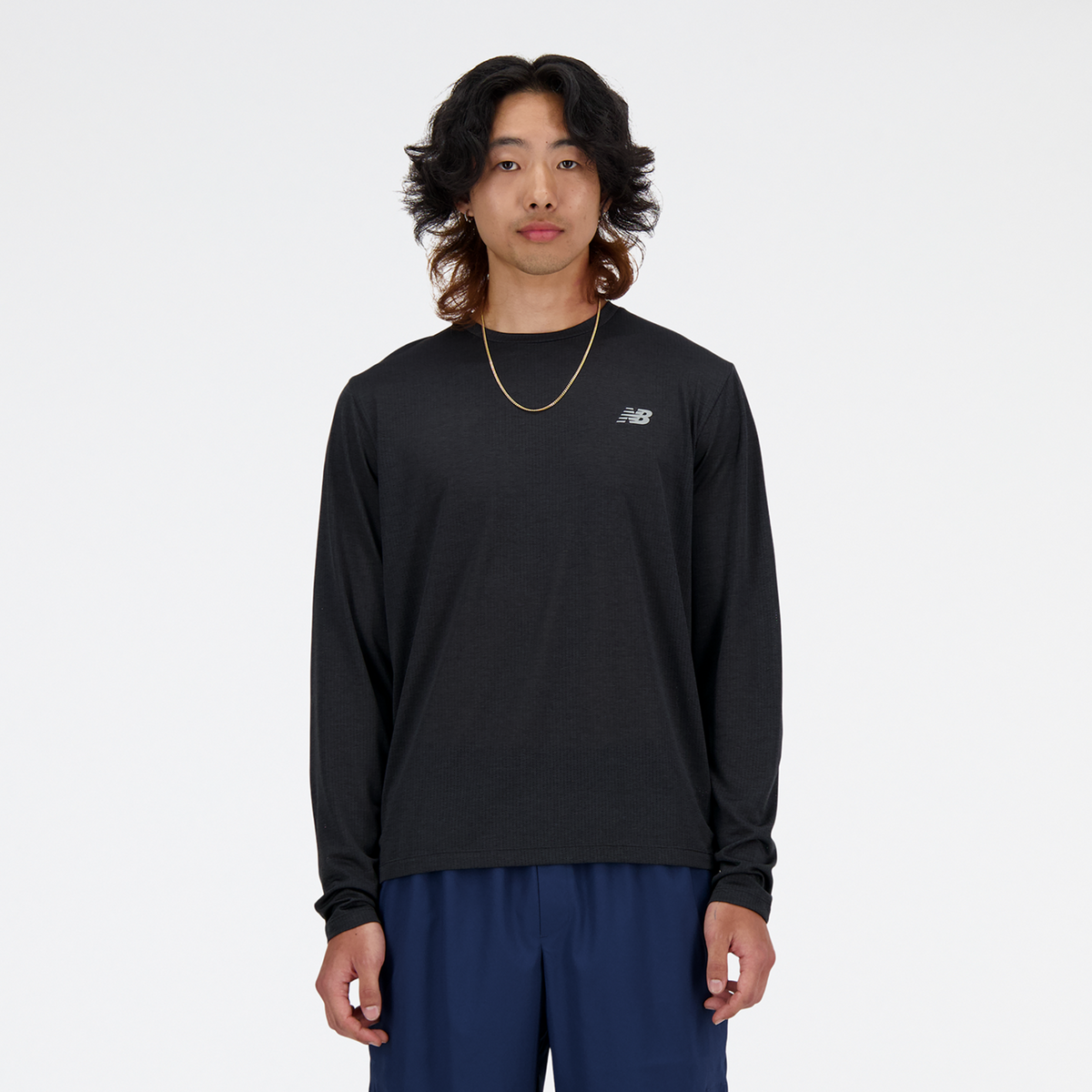 New Balance NB Athletics Run Long Sleeve T-Shirt in