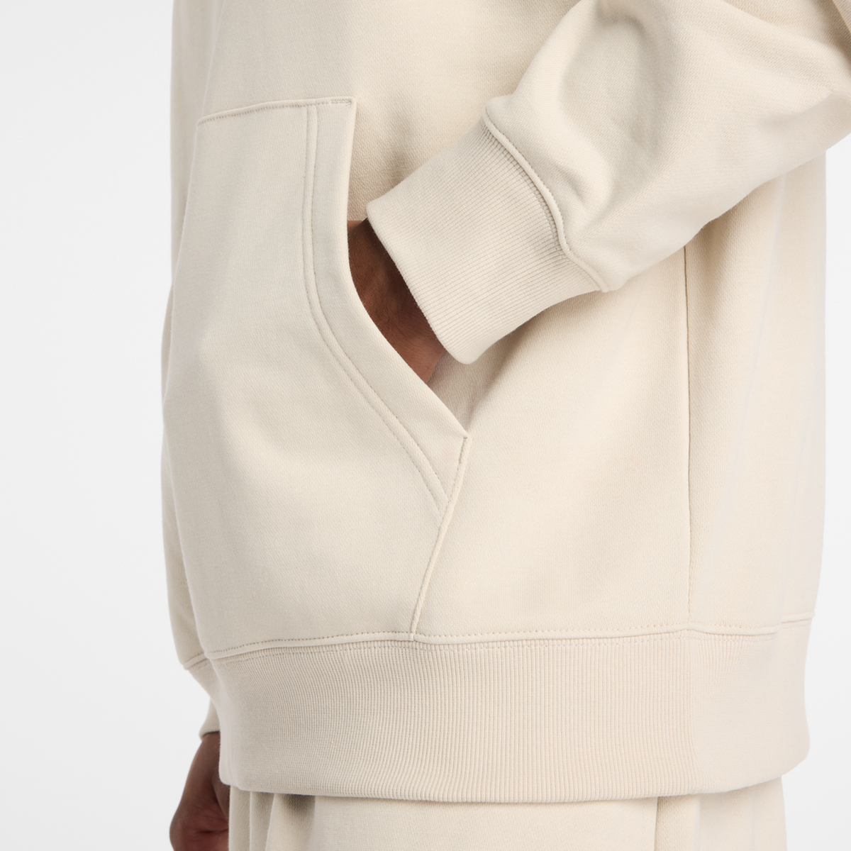 New Balance Sport Essentials Stacked Logo French Terry Hoodie in